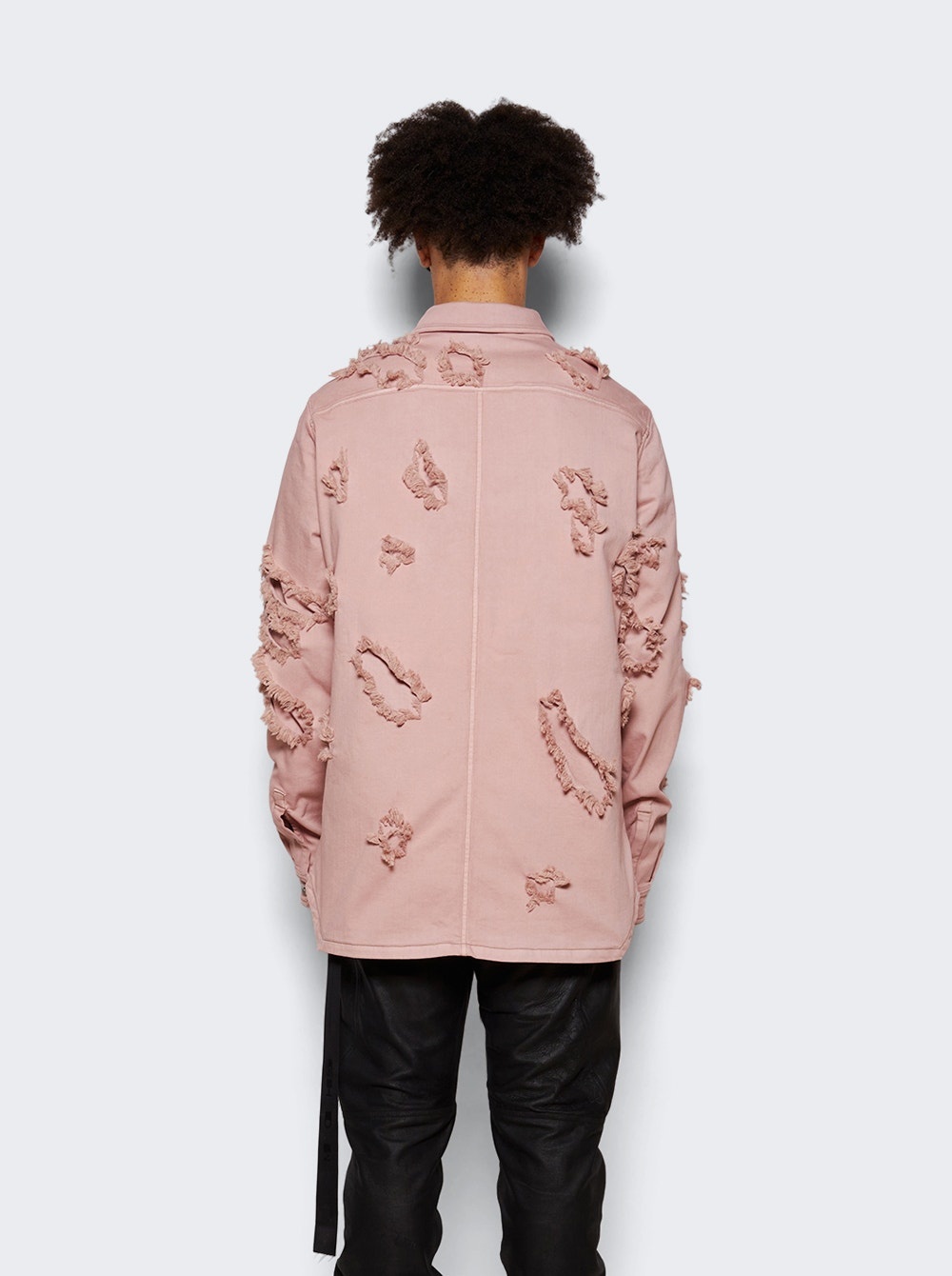 DRKSHDW Denim Outershirt Faded Pink - 5