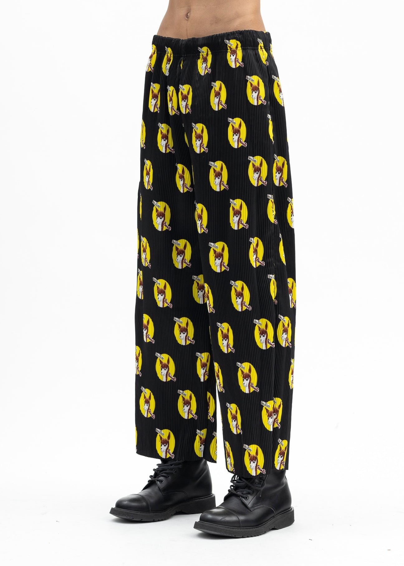 BLACK WHO KILLED BAMBI PLEATED PANTS COLLABORATION WITH JAMIE REID. - 2