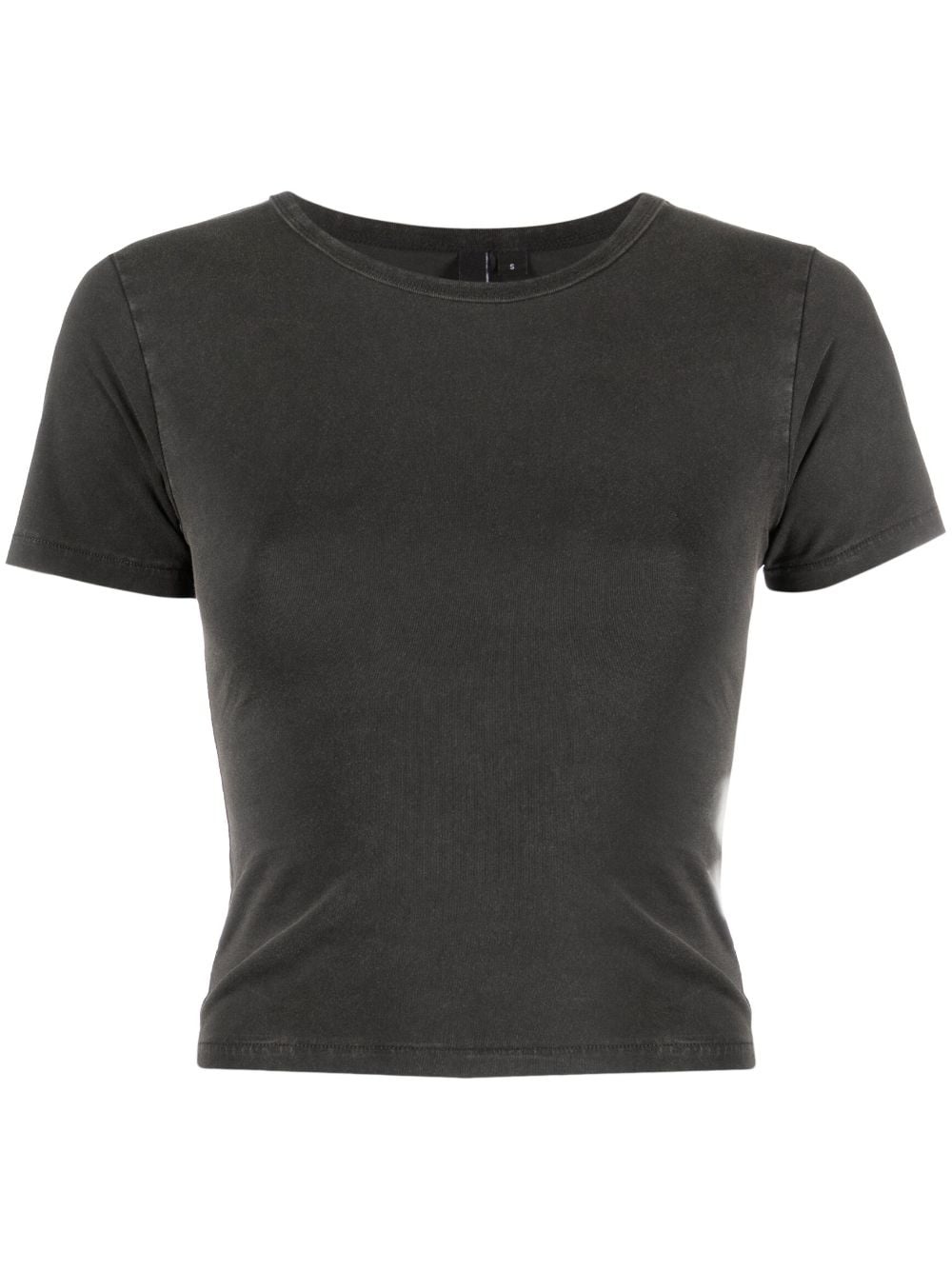 washed short-sleeved T-shirt - 1