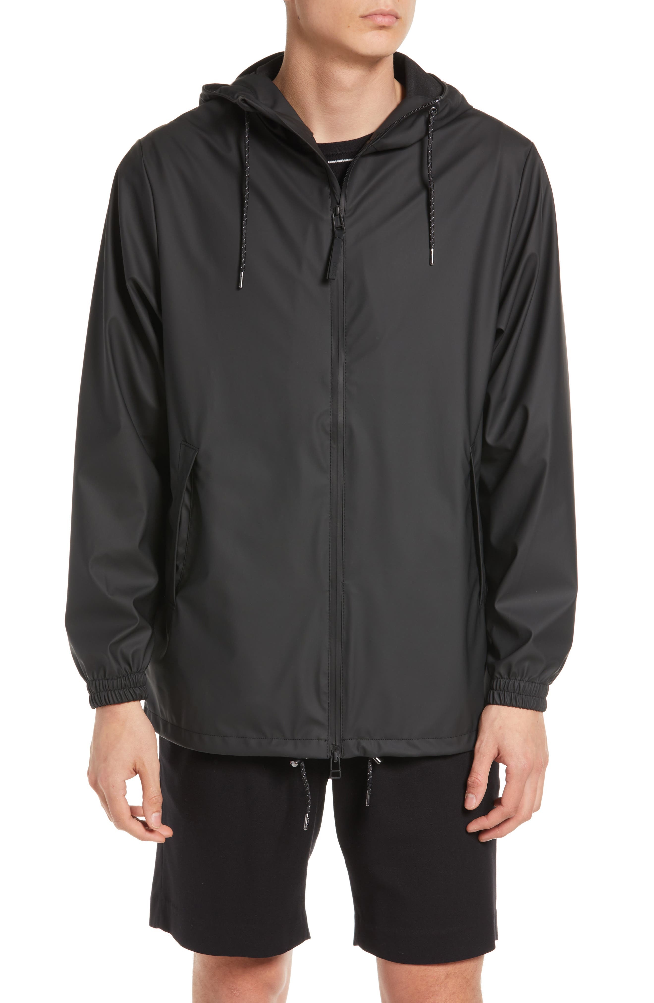 Rains Storm Breaker Waterproof Rain Jacket in Black at Nordstrom - 4