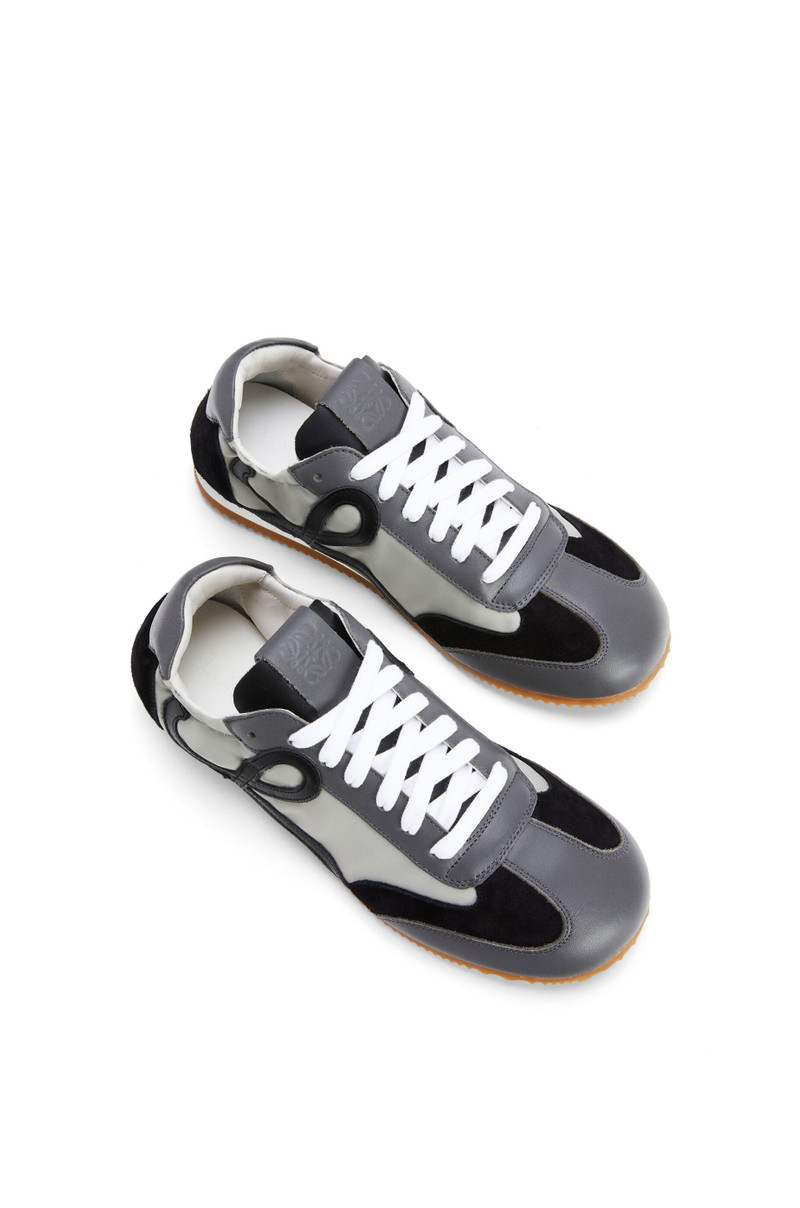 Ballet runner in nylon and calfskin 3