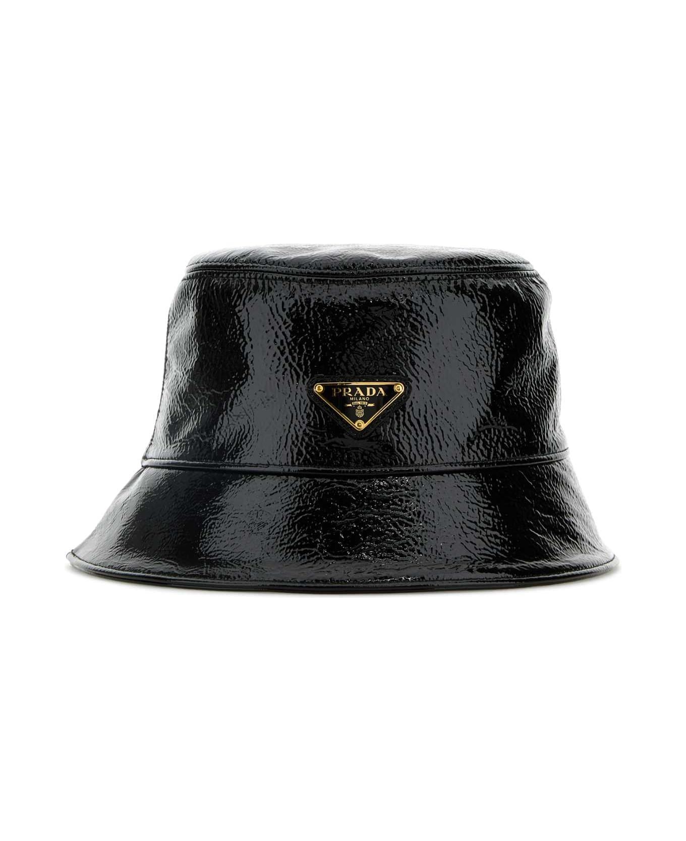 【送料&関税込】Prada Black Naplak Bucket Hat Prada Black Naplak Bucket Hat | italist | REVERSIBLE