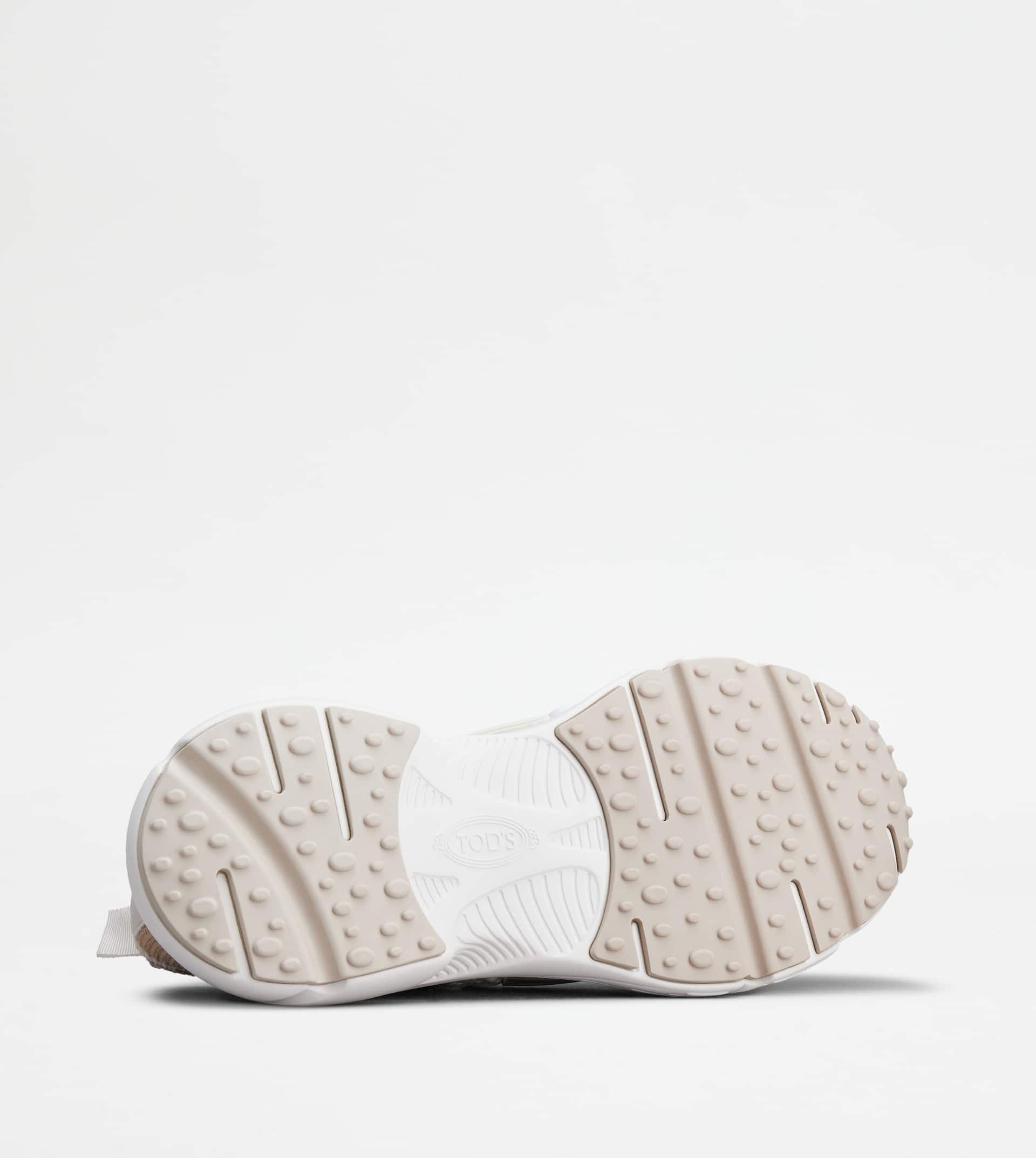 KATE SLIP-ON SNEAKERS IN FABRIC - BEIGE, OFF WHITE - 5