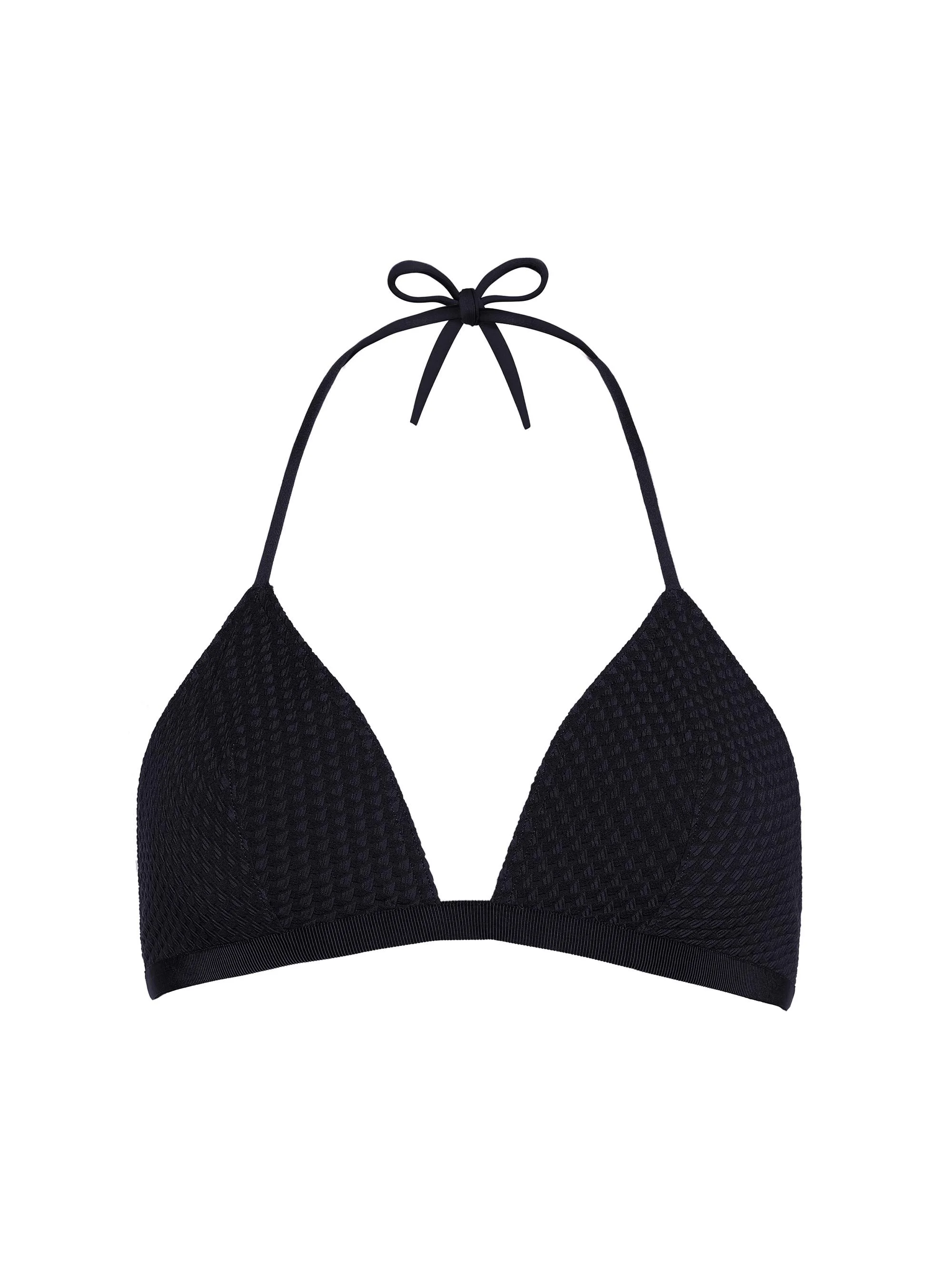 Women's Darts Triangle Bikini Top - Black - 1