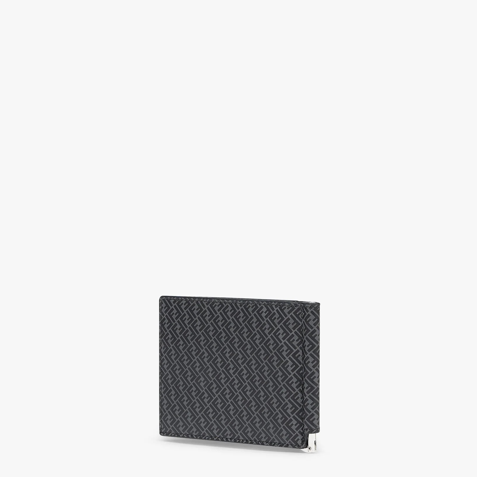 Black leather money clip - 2