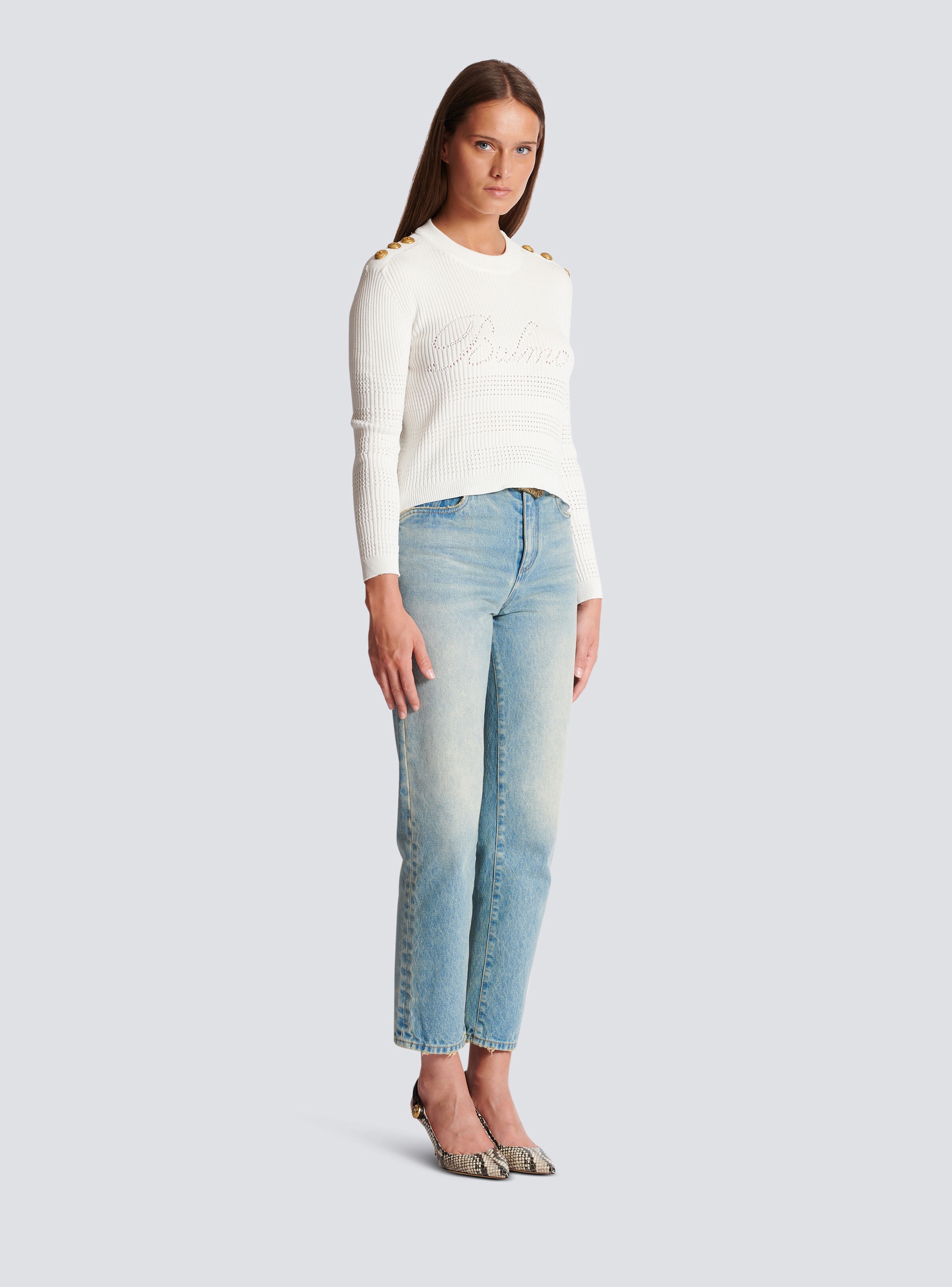 Balmain Signature knit jumper - 3