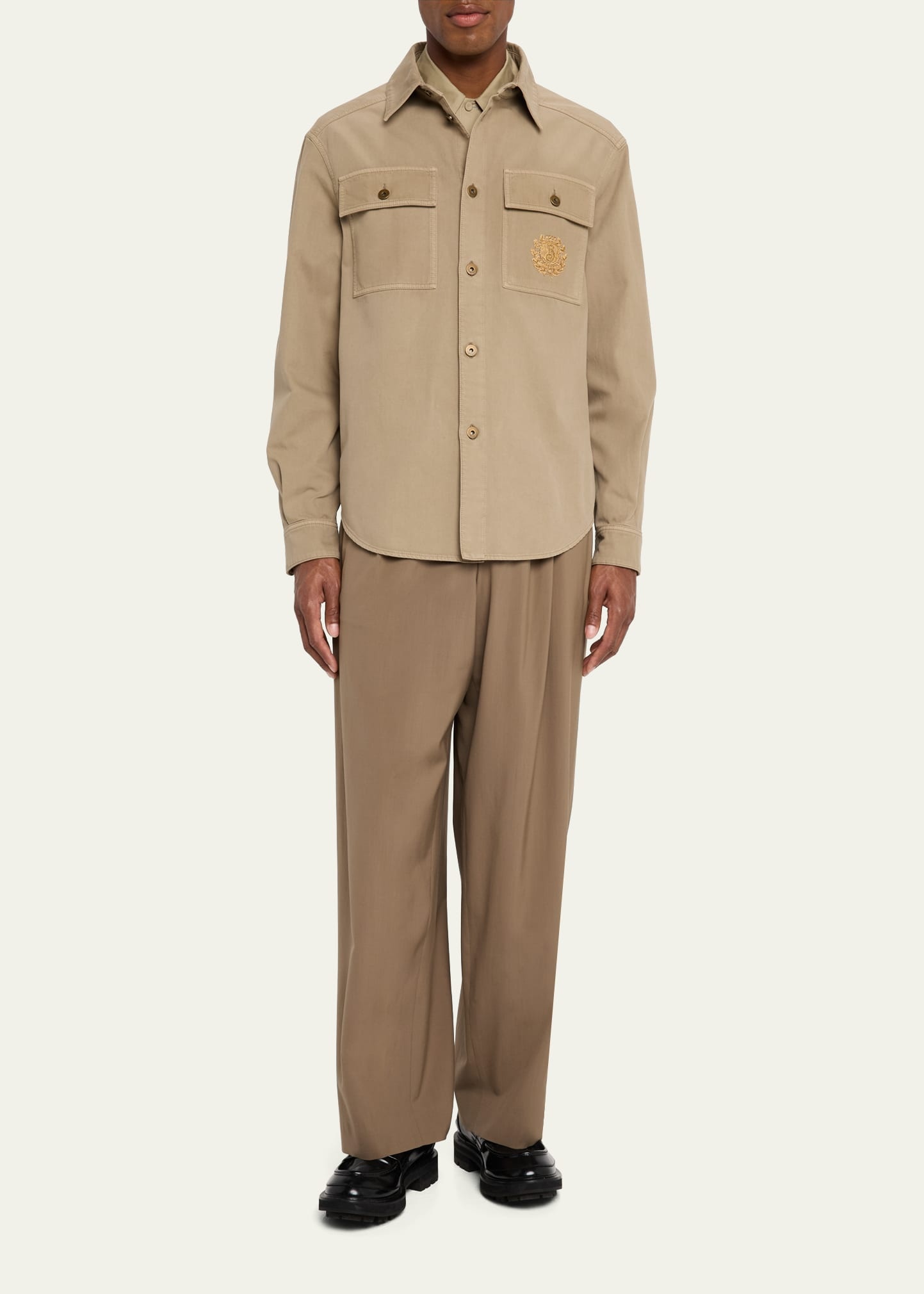 Men's Twill Crest Overshirt - 2