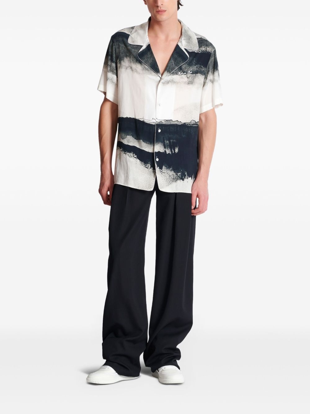 Moon-print shirt - 2