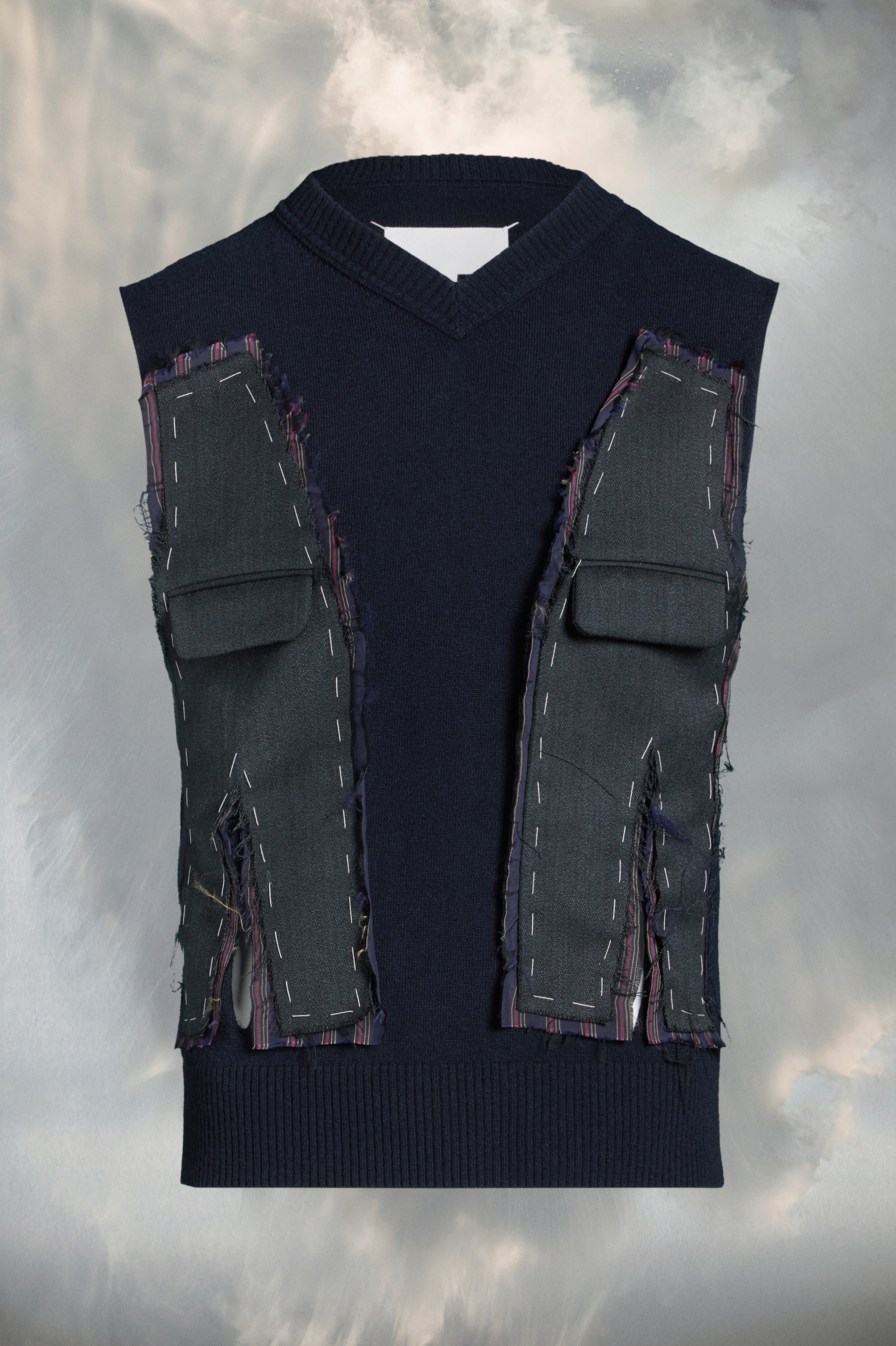 Décortiqué knit gilet - 1
