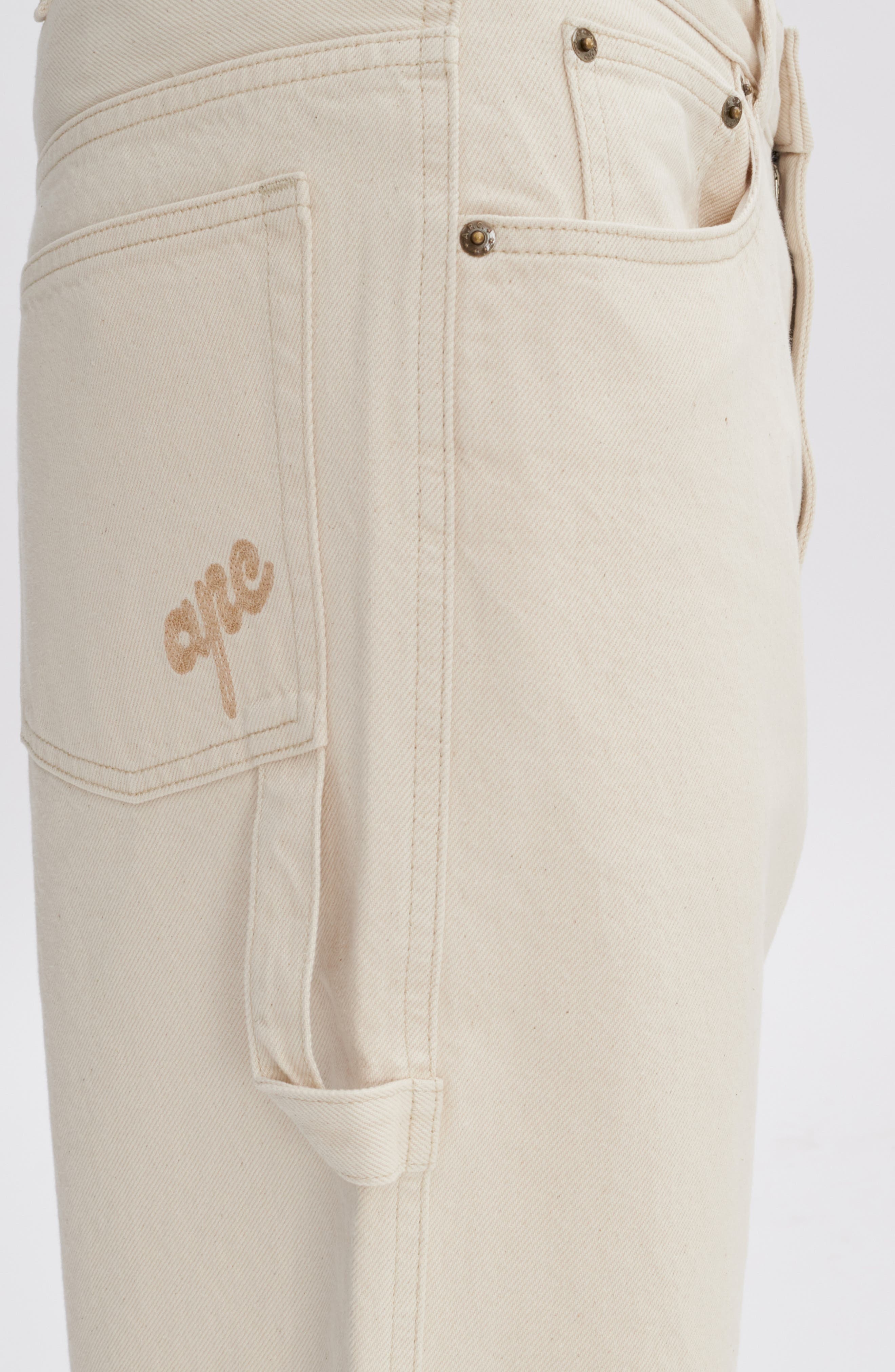 A.P.C. Westland Cotton Utility Shorts in Aad Ecru at Nordstrom - 4