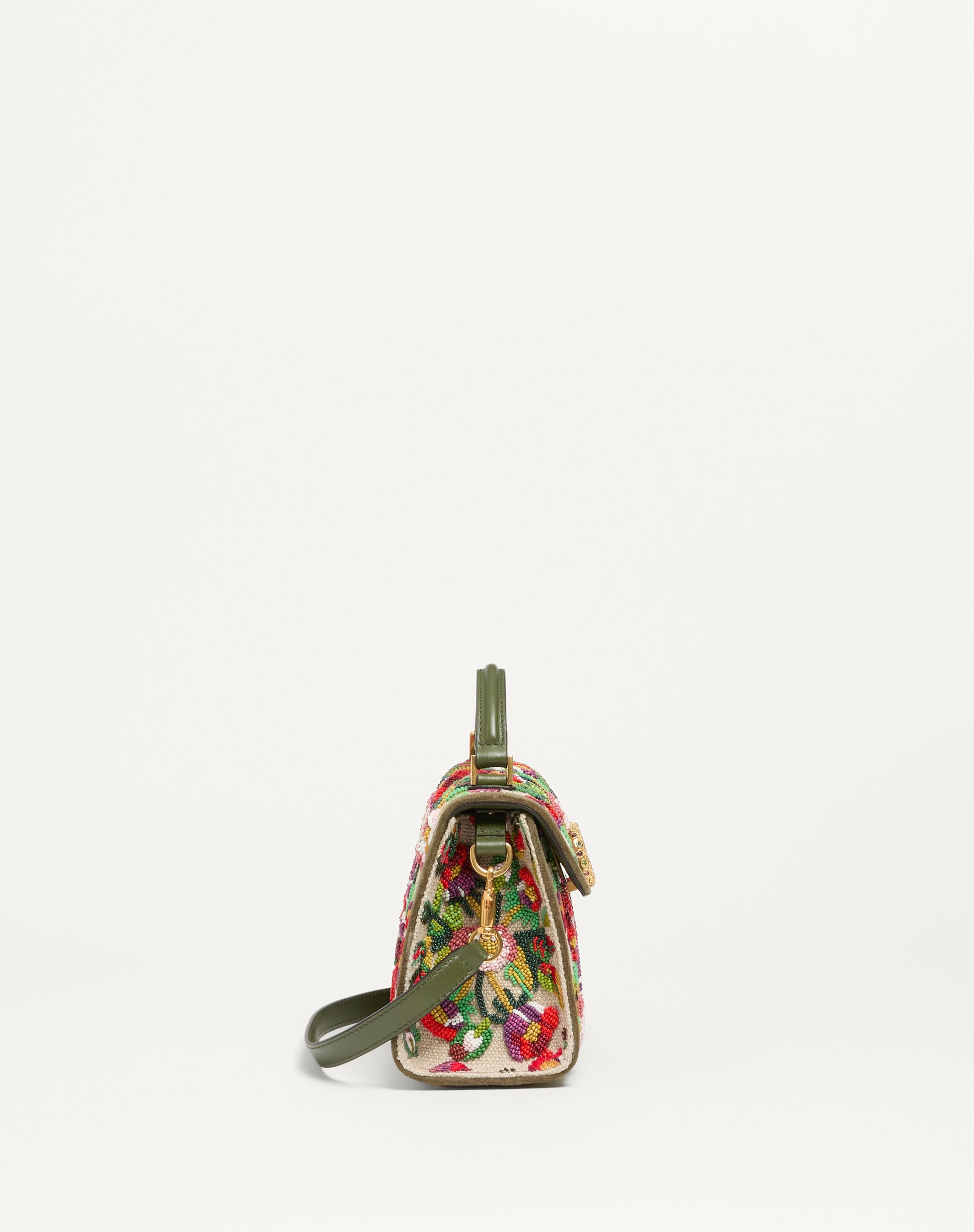 VALENTINO GARAVANI VSLING MINI EMBROIDERED HANDBAG WITH JEWEL LOGO - 4