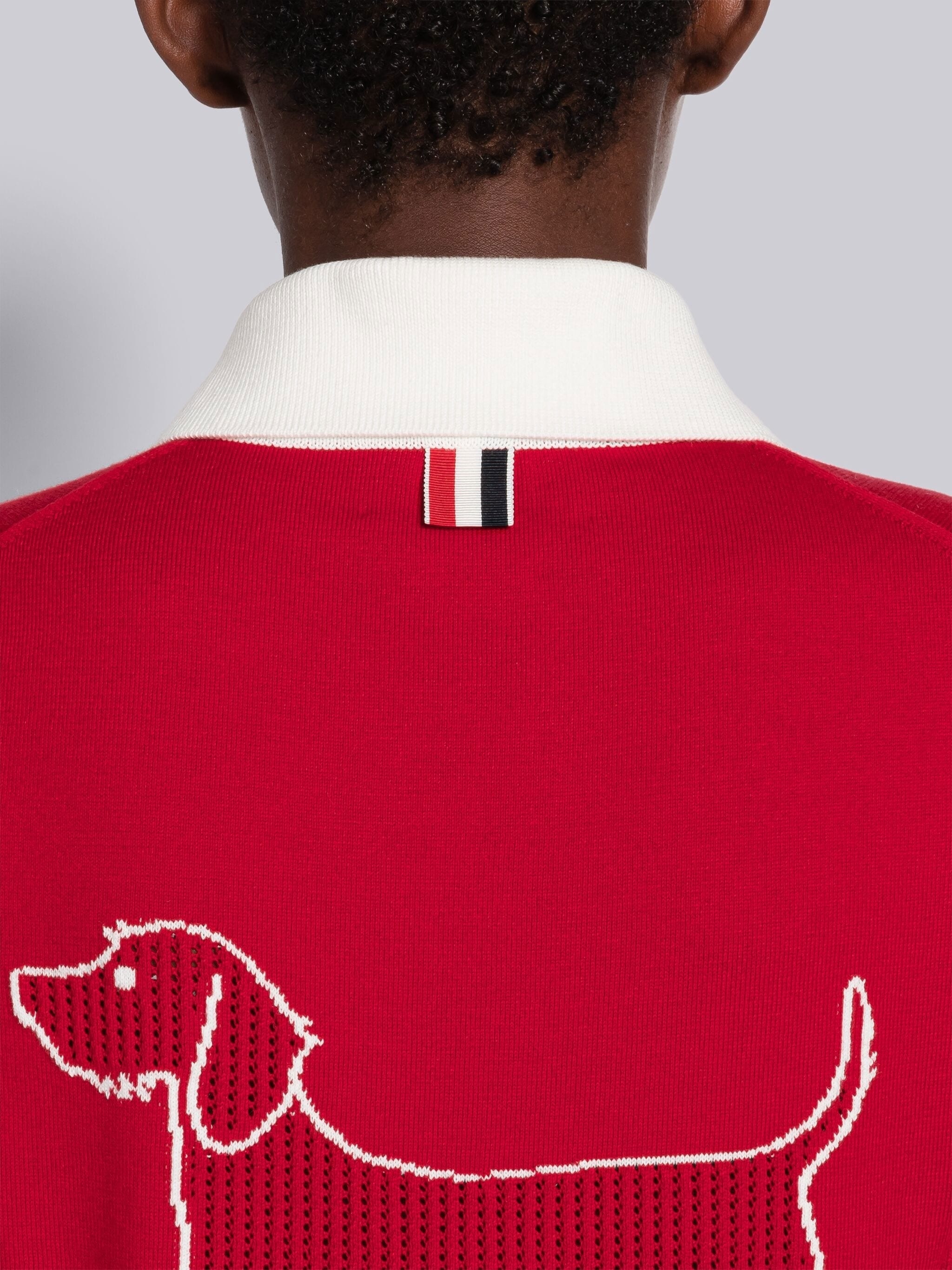 Cotton Hector Pointelle 4-Bar Polo - 6
