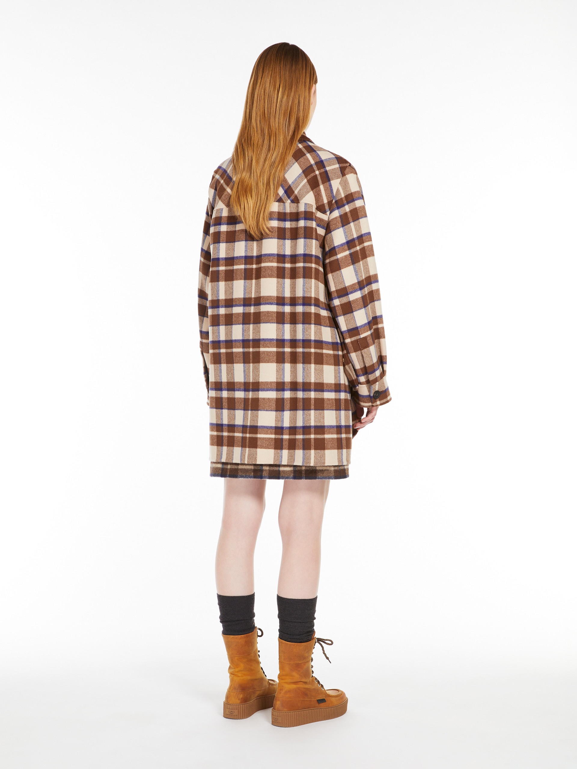 MARIO Chequered wool-blend 3-piece jacket - 4