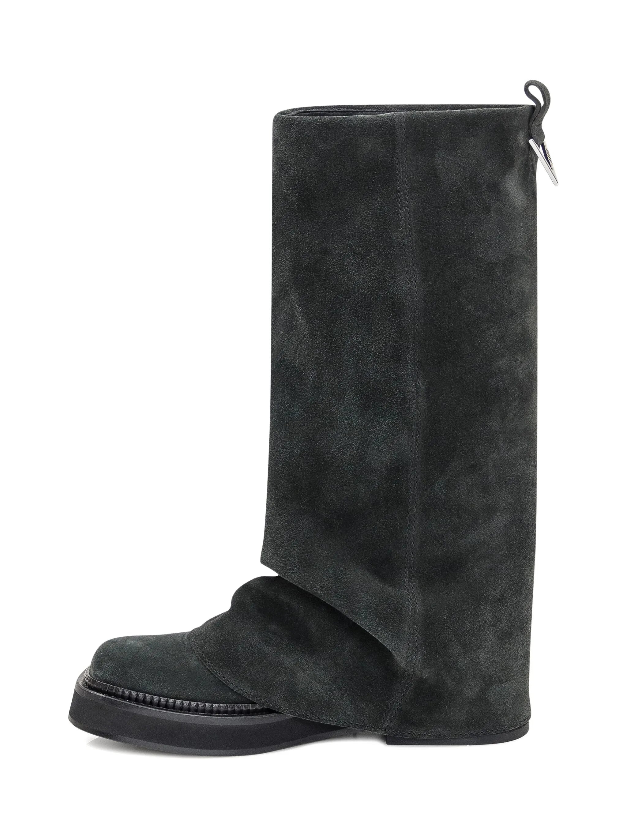 The Attico Slouch Suede Knee-high Boots - 2