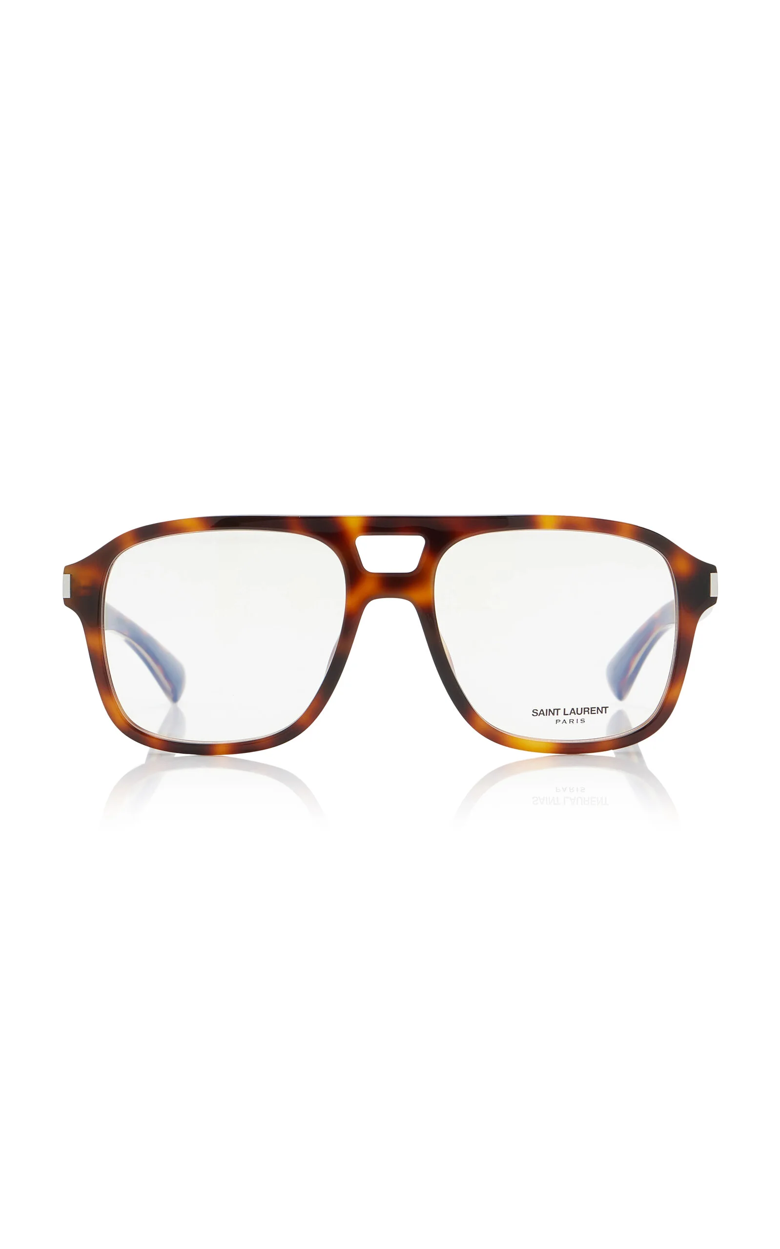 Aviator-Frame Acetate Glasses brown - 1