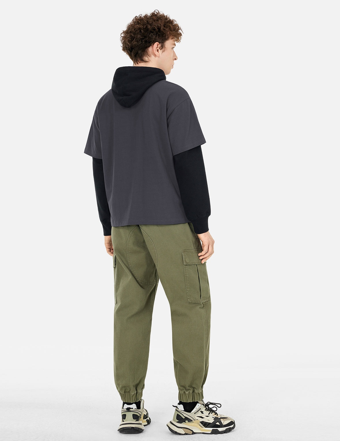 Seagull Print and Japanese Patch Logo Relax Fit T-shirt - 4
