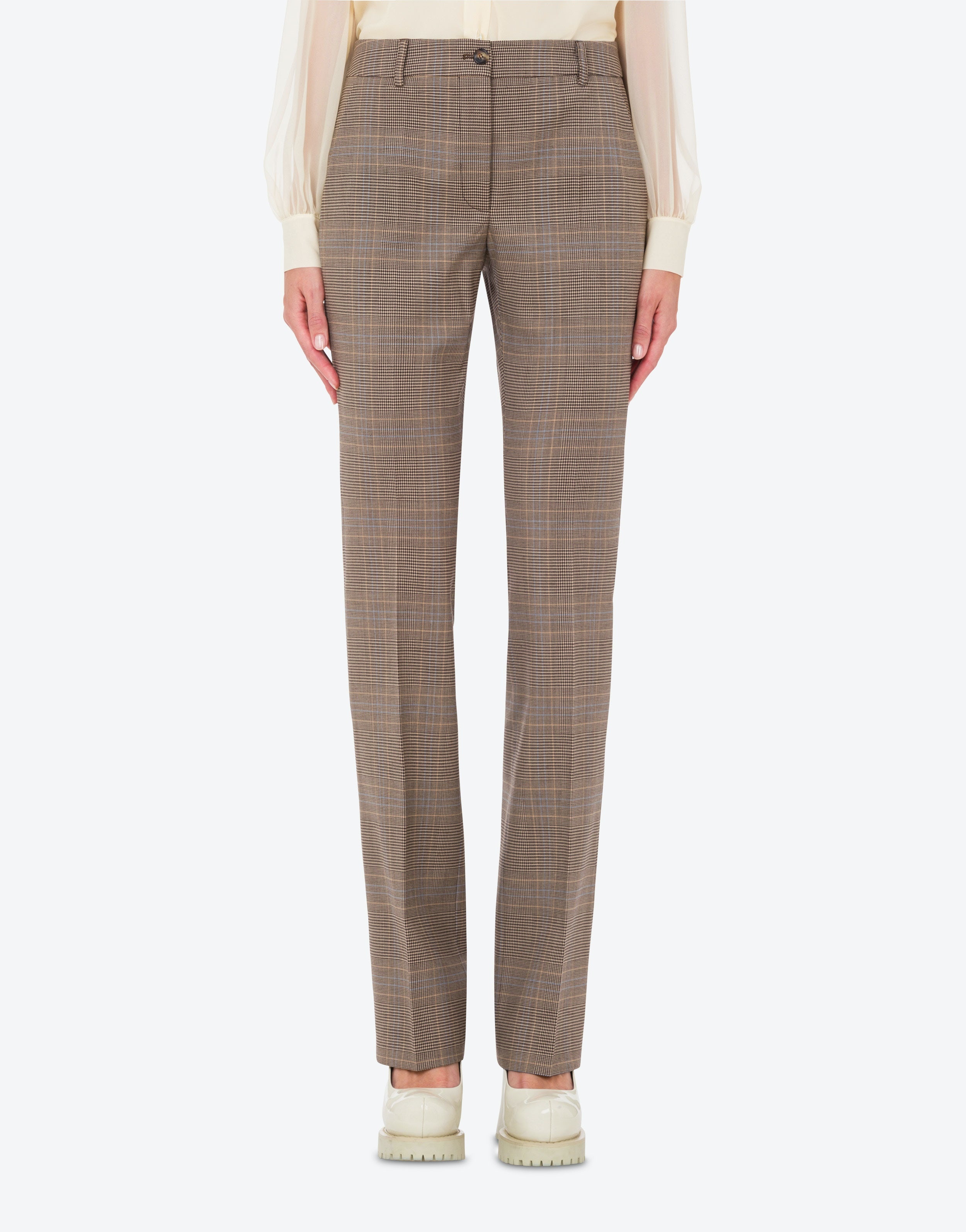 GLEN PLAID TROUSERS - 2