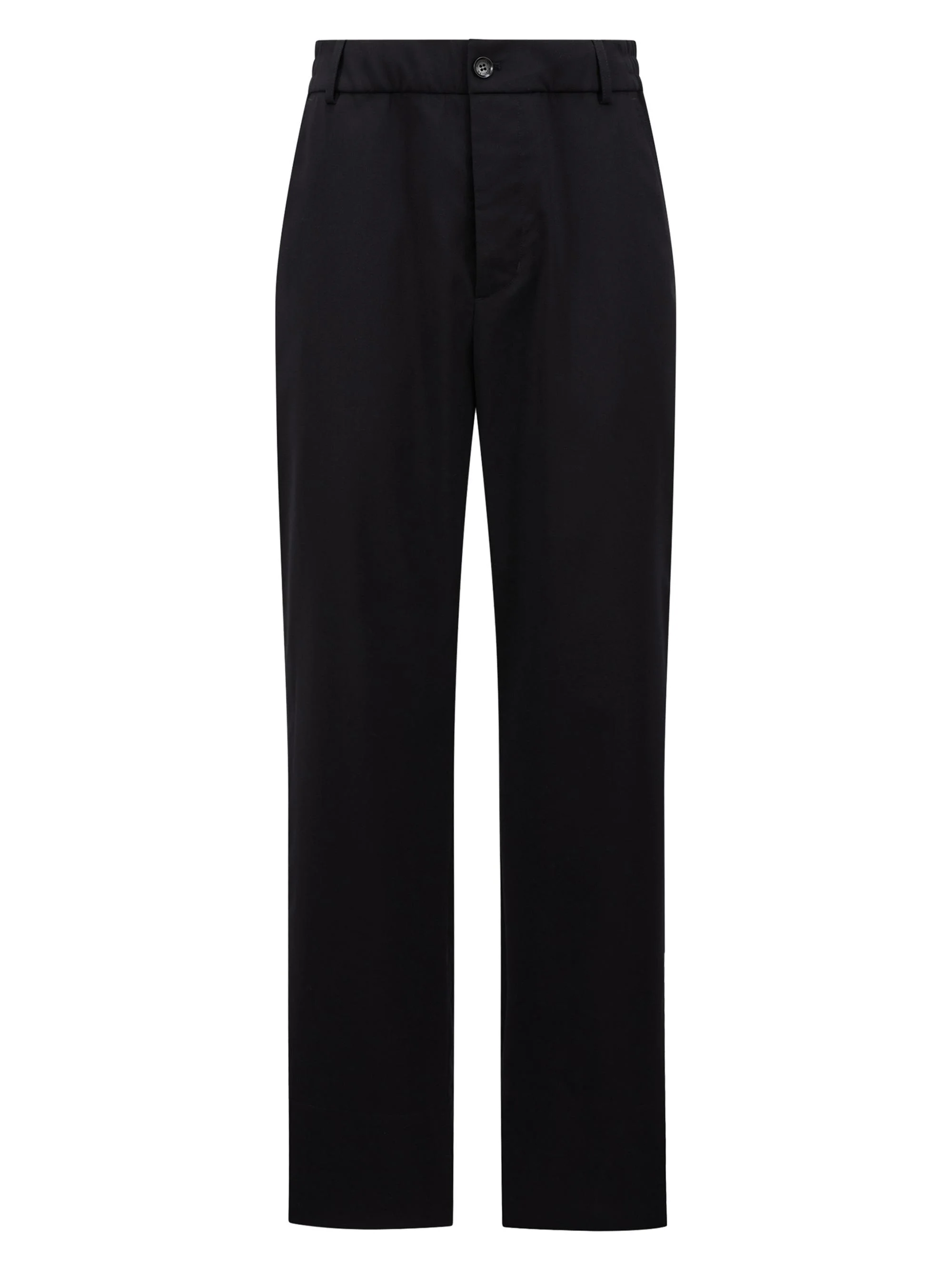 Men's Pants in Wool Gabardine - Dark Blue - 1