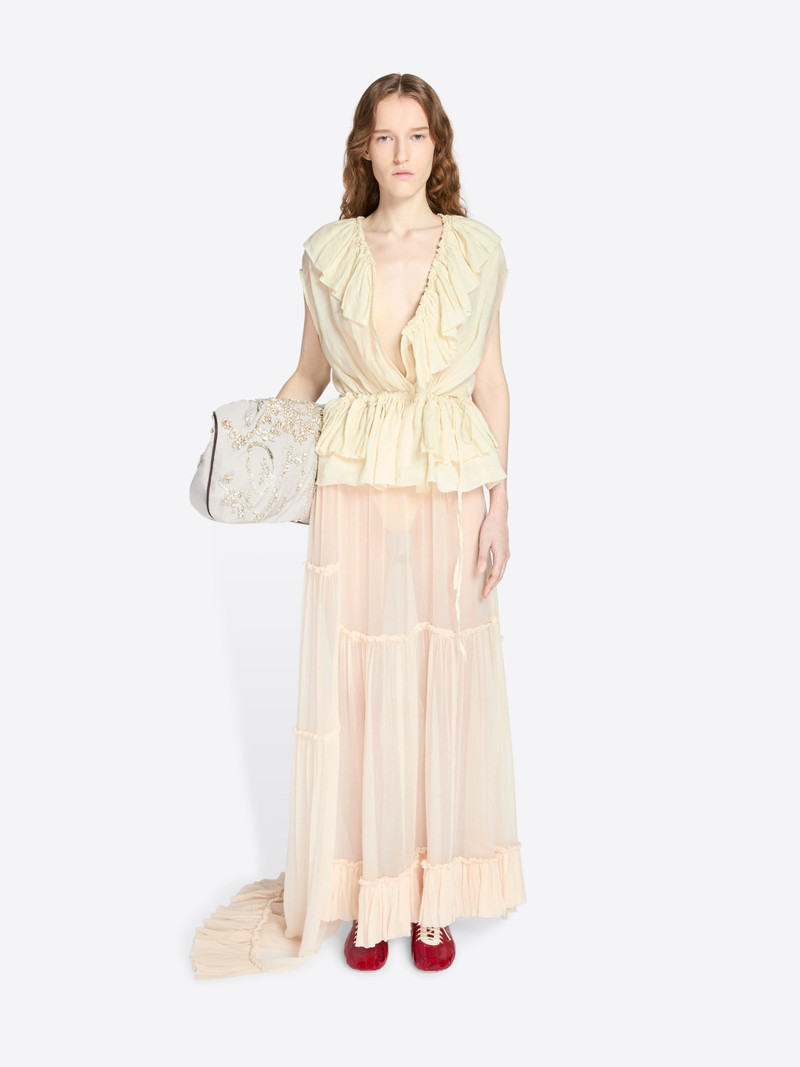 Dries Van Noten MUSLIN RUFFLED TOP outlook