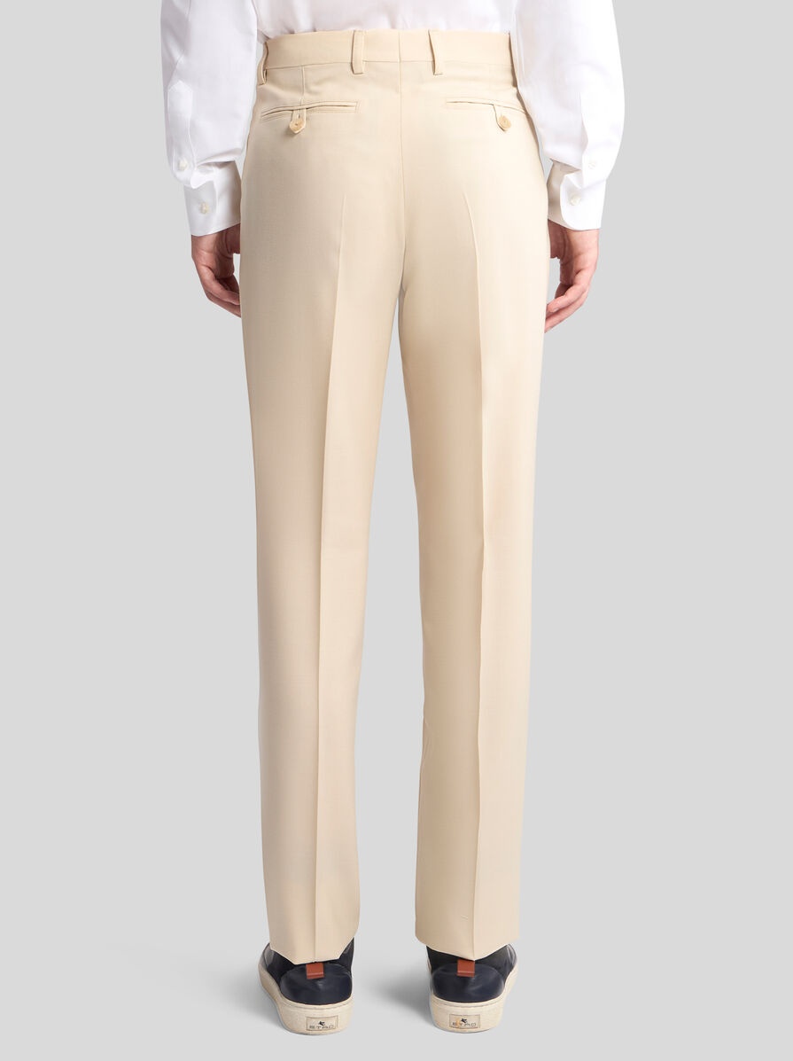 WOOL TWILL TROUSERS - 5