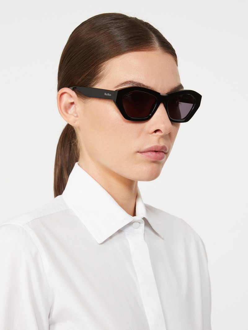 ODINO Square bold sunglasses - BLACK 4