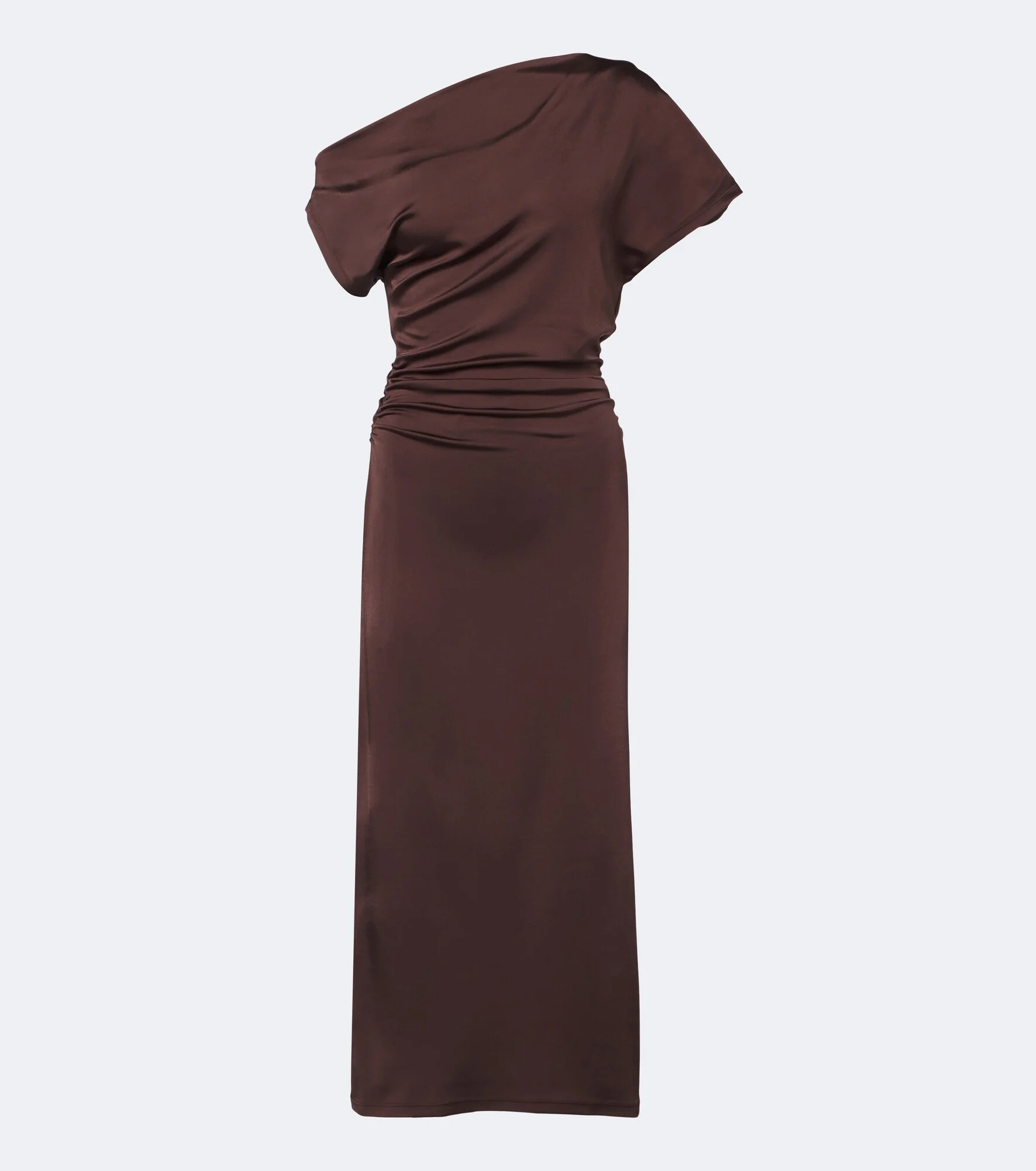 Sora gathered satin midi dress - 1