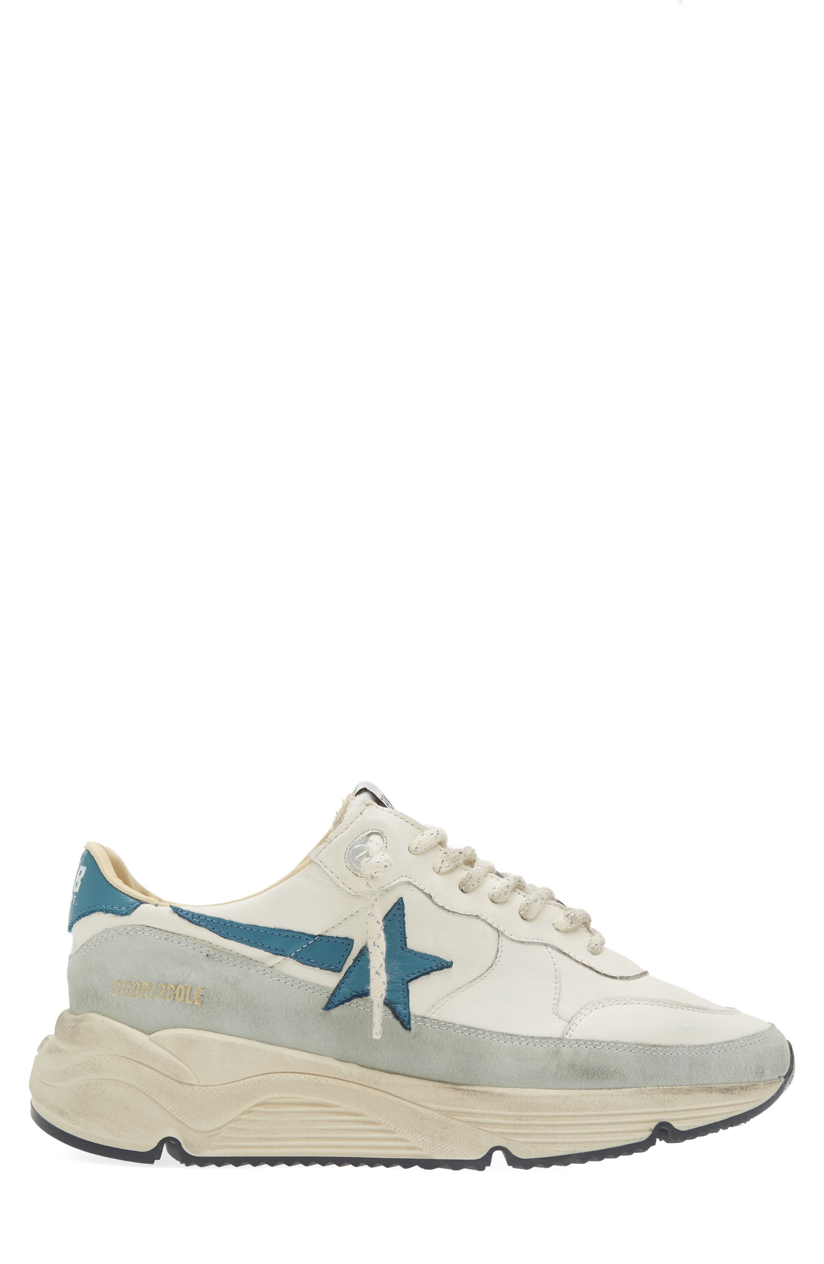 Golden Goose Running Sole Sneaker in White/Petroleum/Ice at Nordstrom - 3