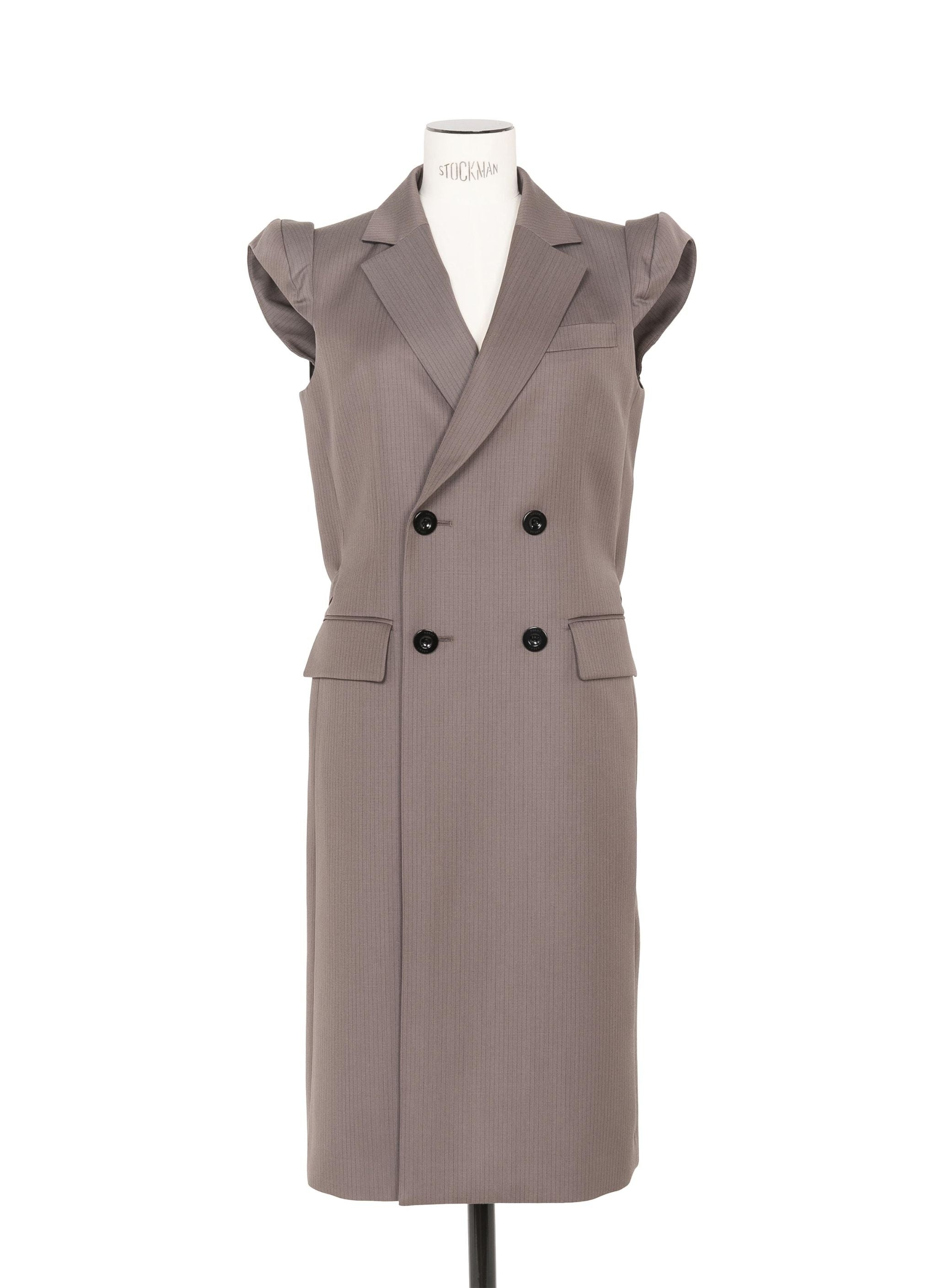 Doeskin Mix Long Vest - 1