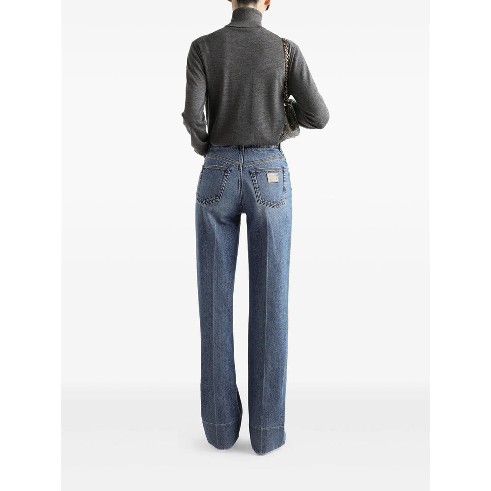 Dolce & Gabbana Blue Denim - Straight-Leg Jeans Women - 5