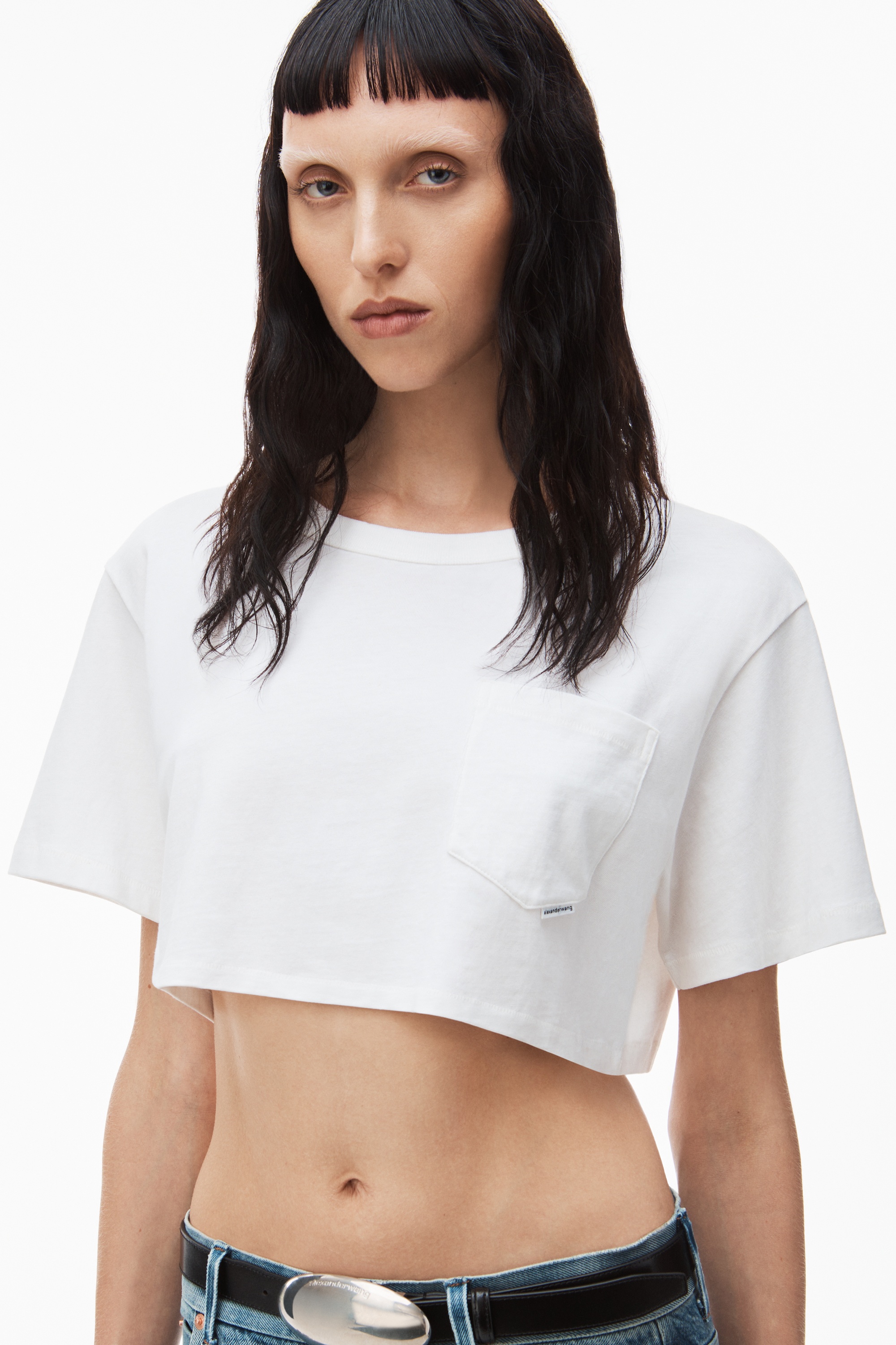 CROP TEE IN HIGH TWIST JERSEY - 3