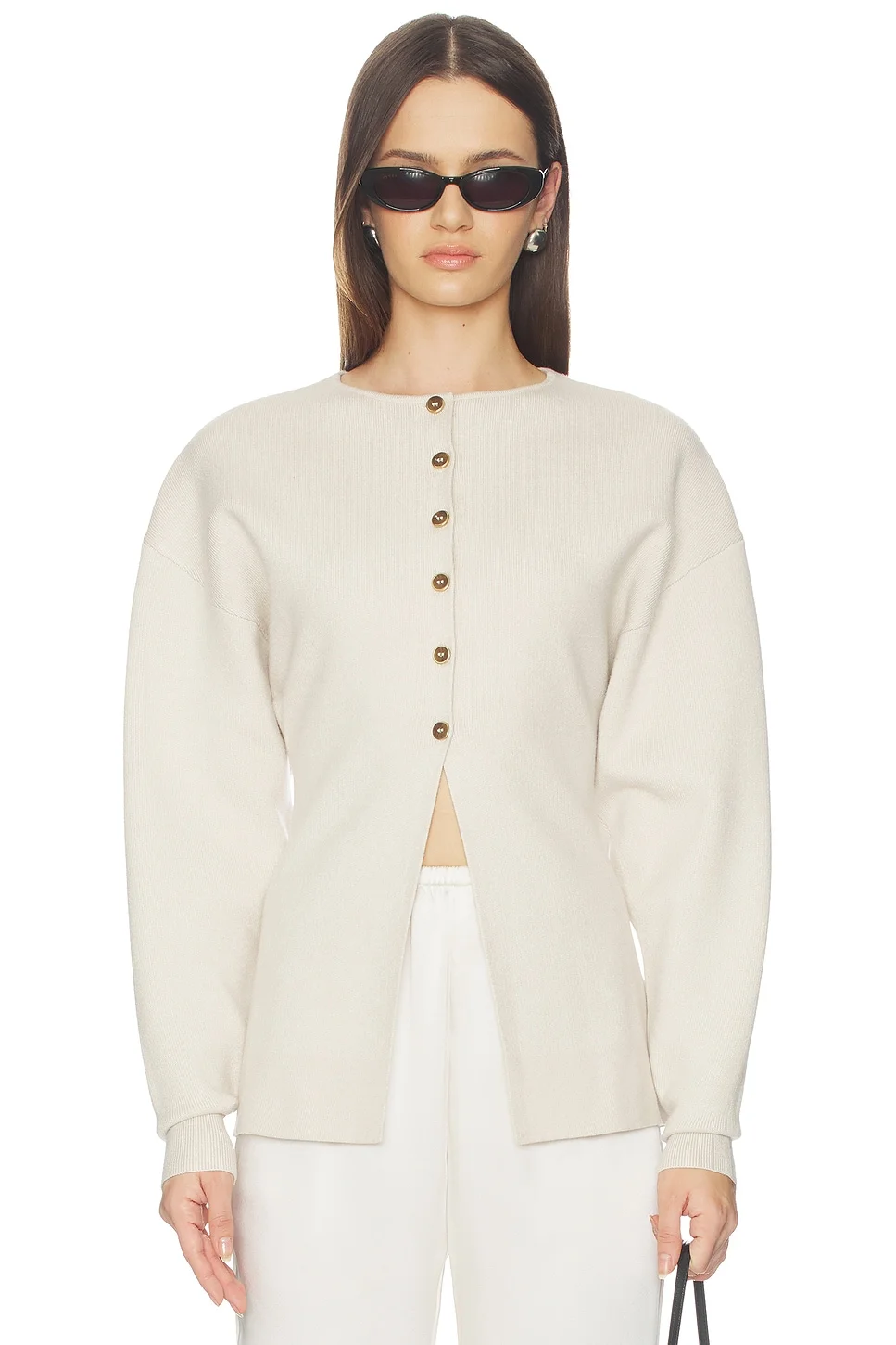 Exaggerated Sleeve Cardigan - 1