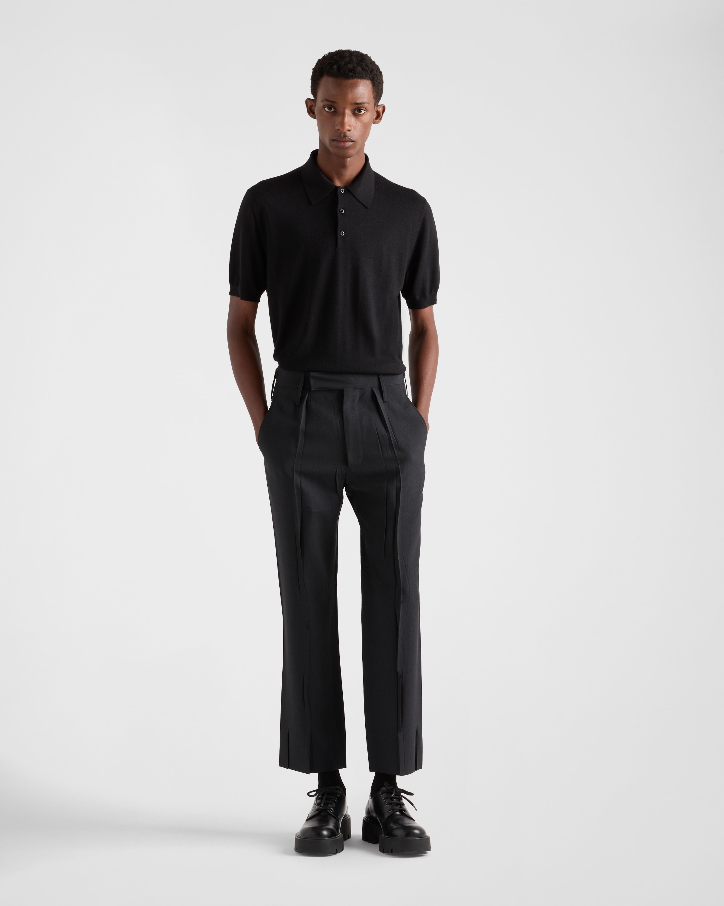 Cashmere and silk polo shirt - 2