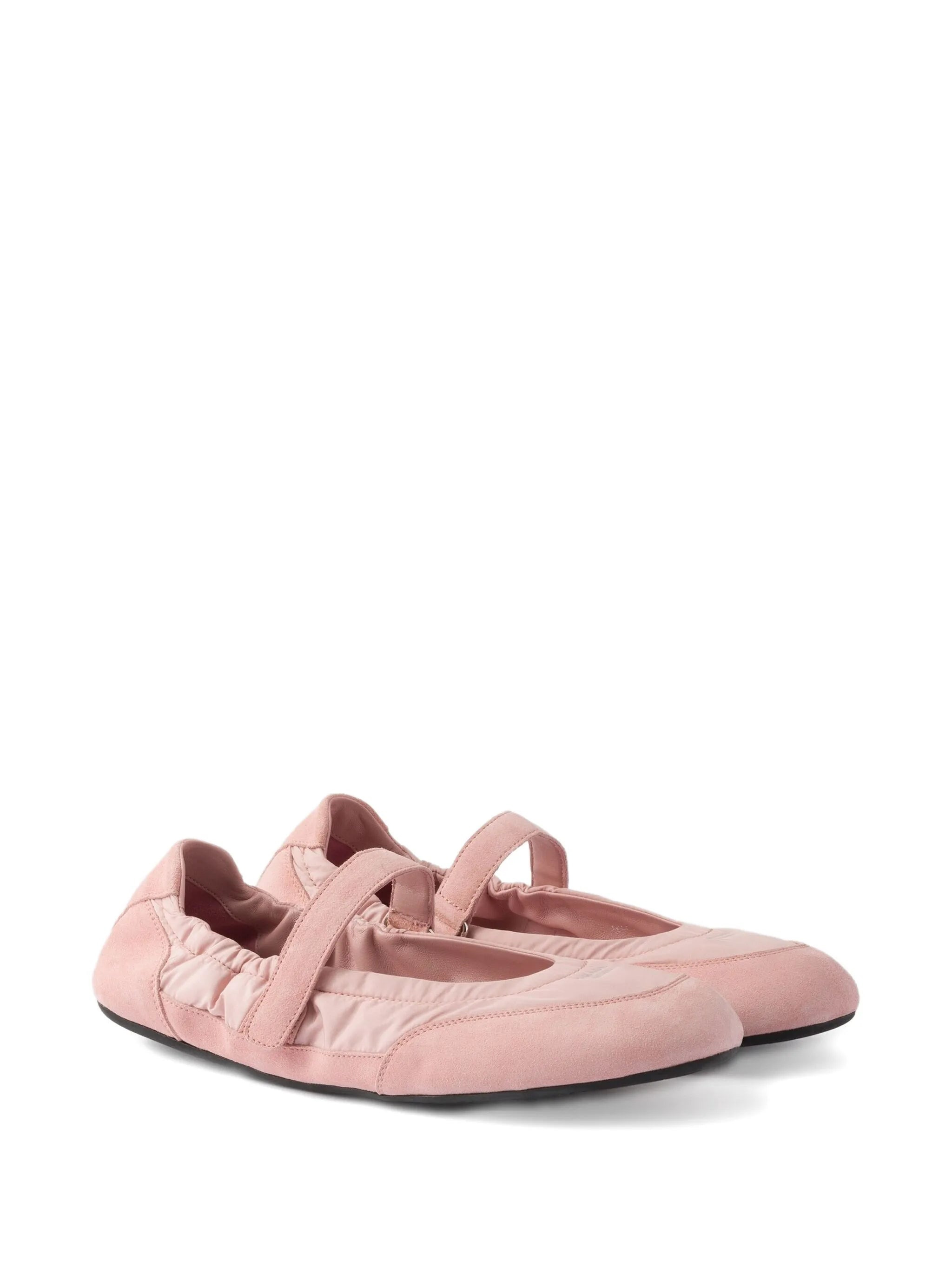 Prada Collapse Strap-detail Ballet Flats - 4