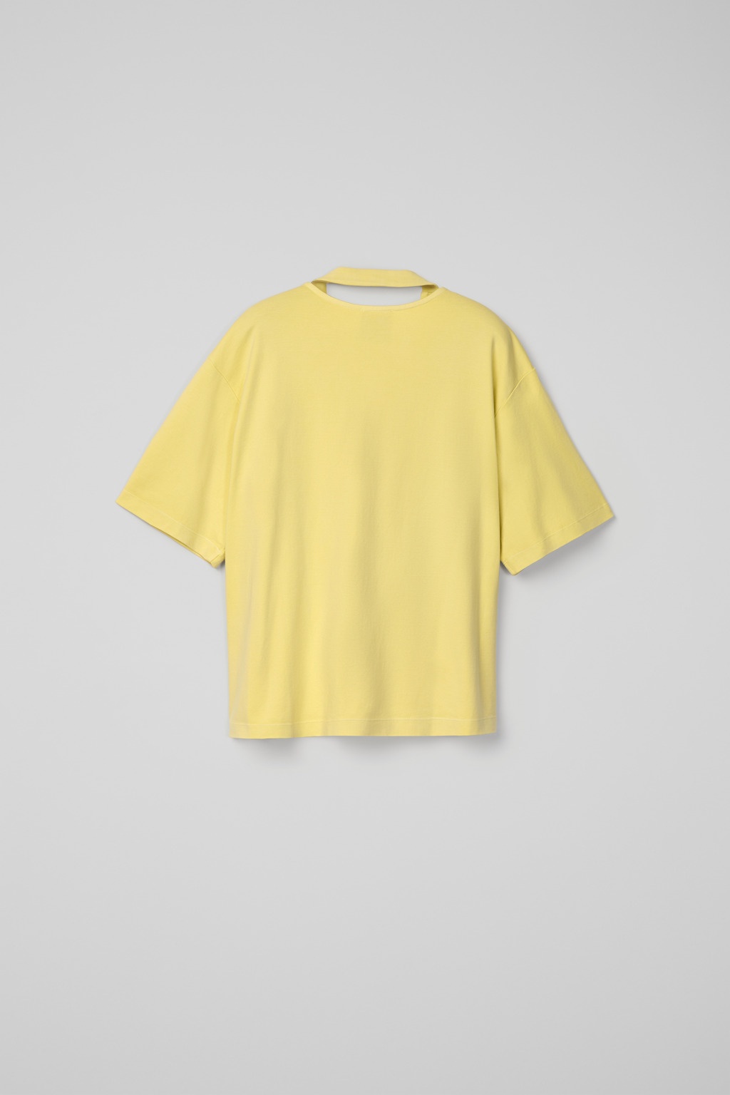Yellow Mineral Dye Boxy T-Shirt - 4