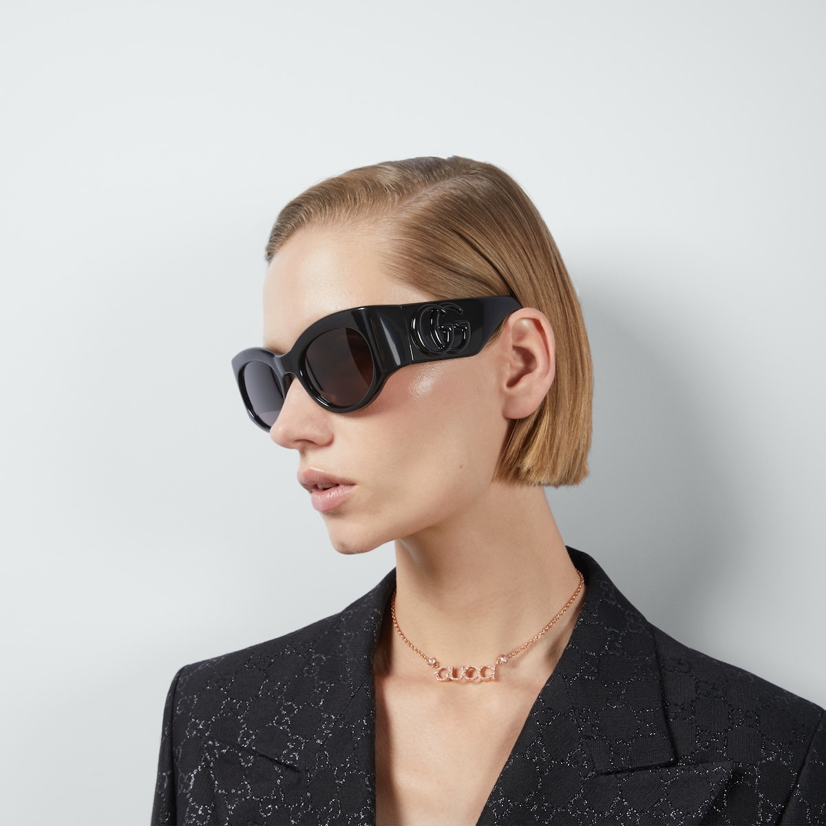 Oval frame sunglasses - 3
