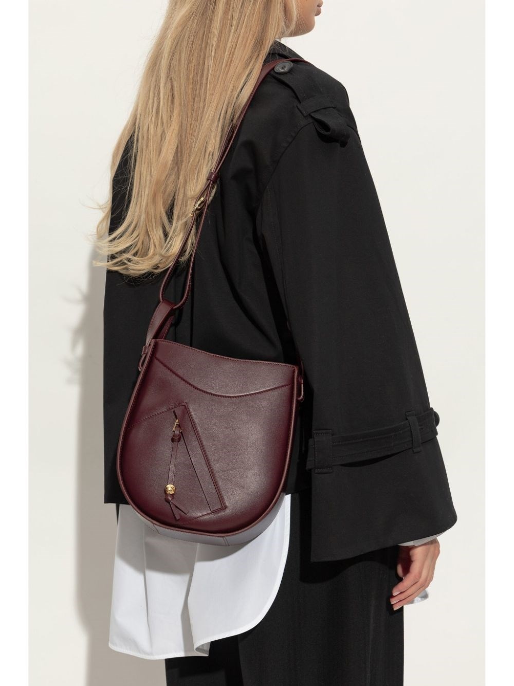 Hammock leather shoulder bag - 3