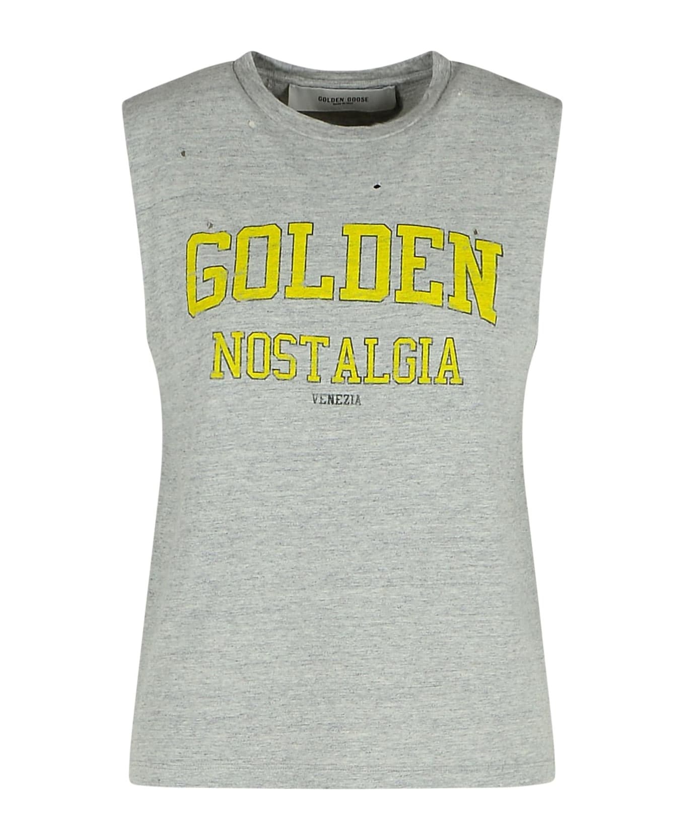 Grey Cotton Tank Top - 1
