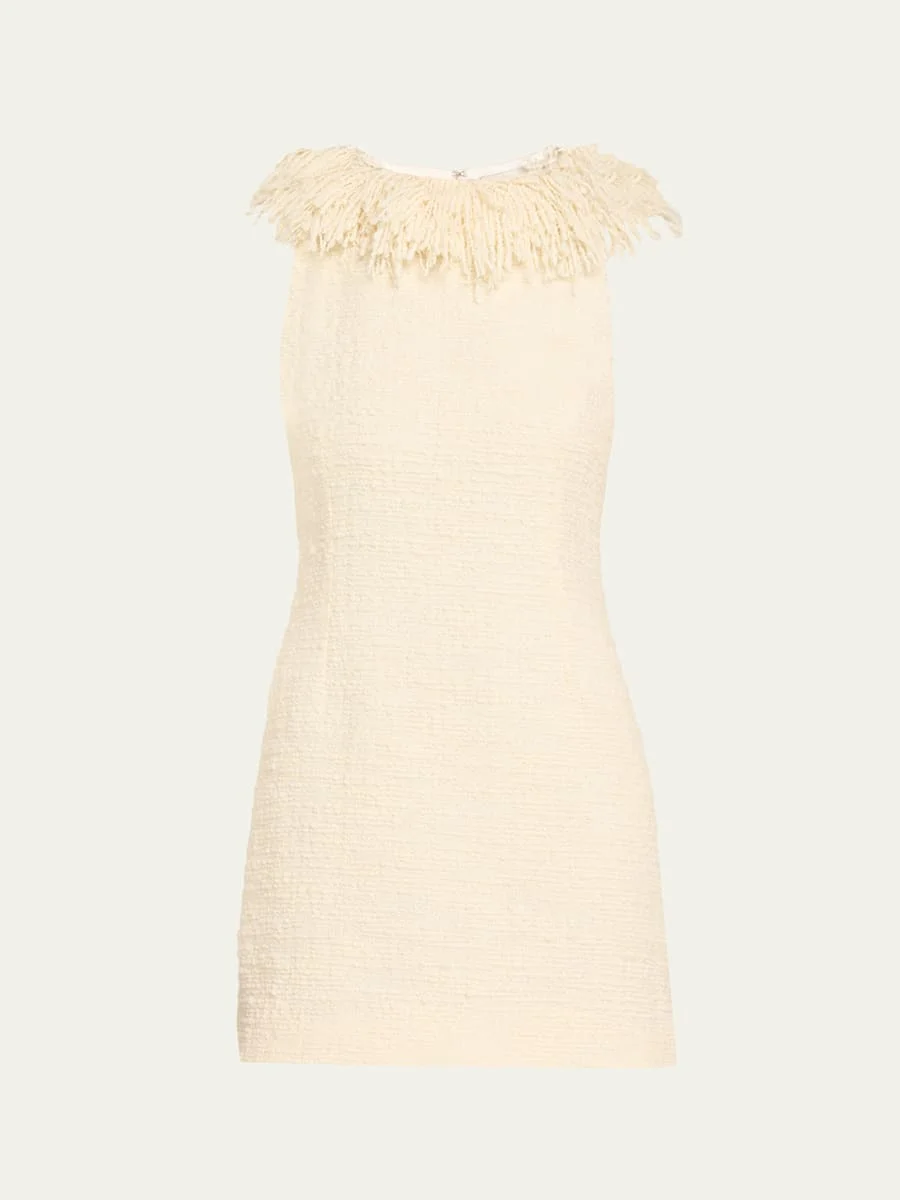 Soho Fringed Boucle Mini Dress - 1