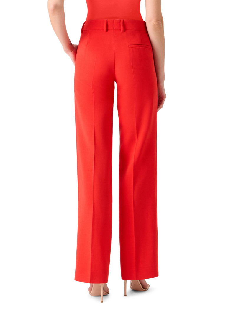 Women's Fabri Wool-Blend Crease Pants - Vermillion 4