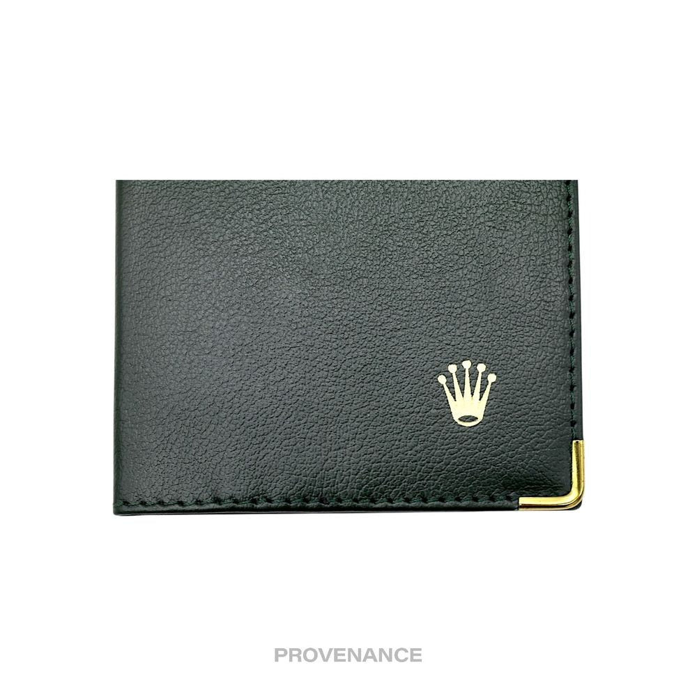 Rolex Crown Passport Wallet - Forest Green Leather R - 6