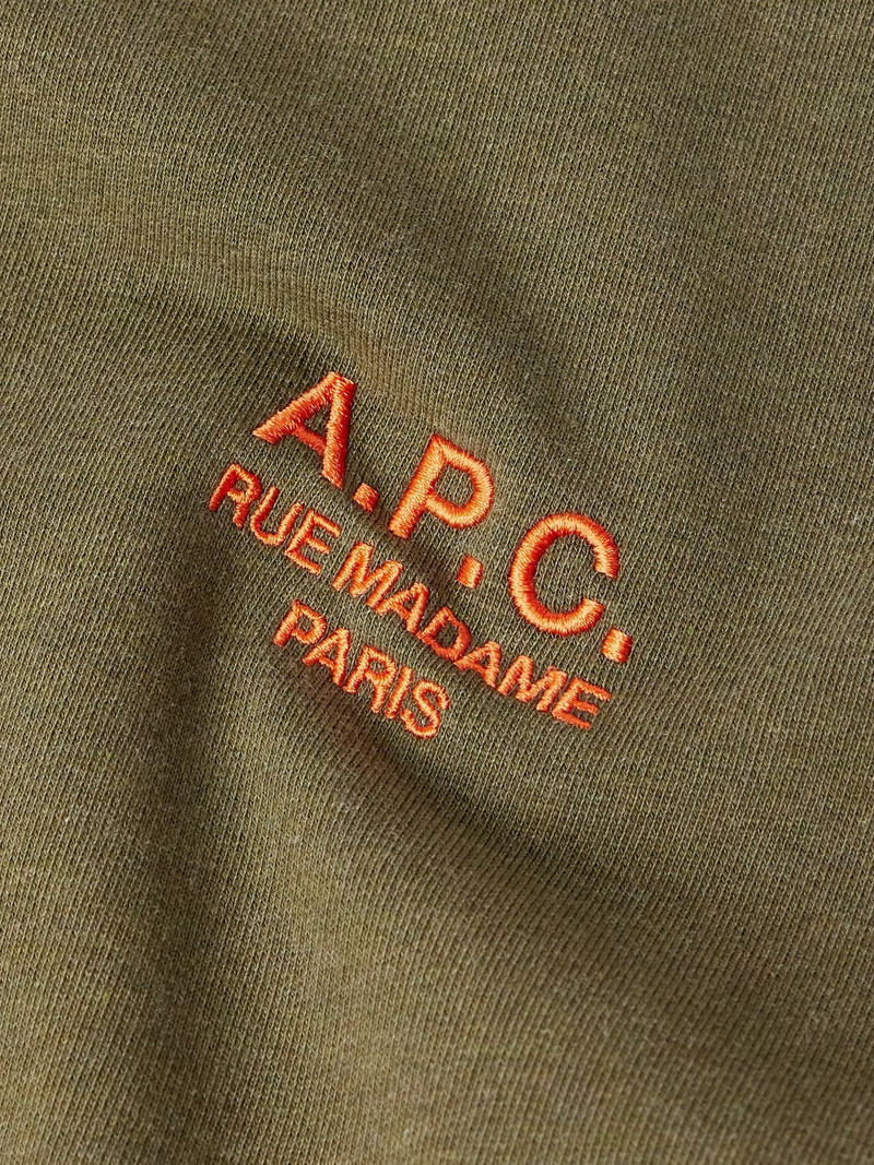 Logo-Embroidered Cotton-Blend Jersey Sweatshirt Green 4