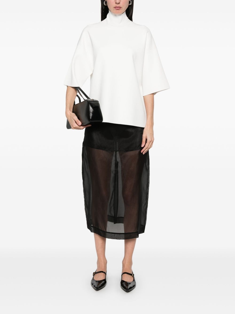 high-neck T-shirt - 2