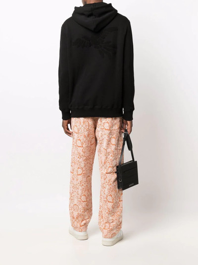 Paul Smith bird-embroidered cotton hoodie outlook