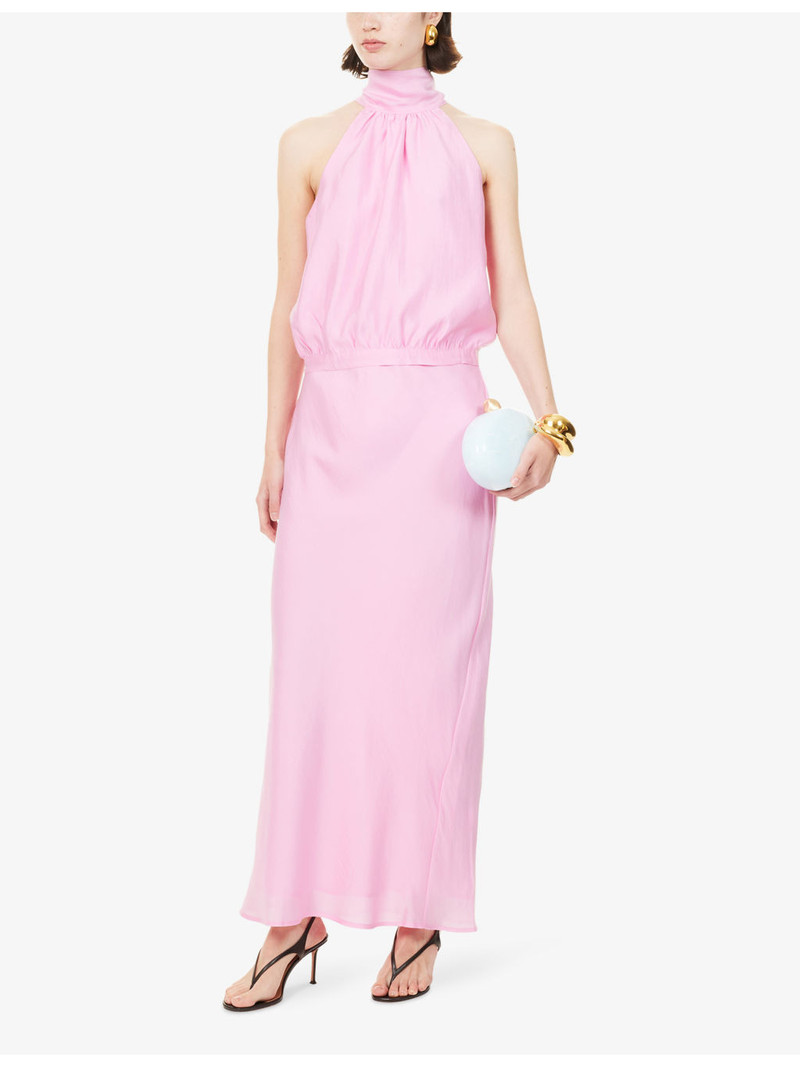 Never Fully Dressed Daphne High-Waisted Woven Maxi Skirt outlook