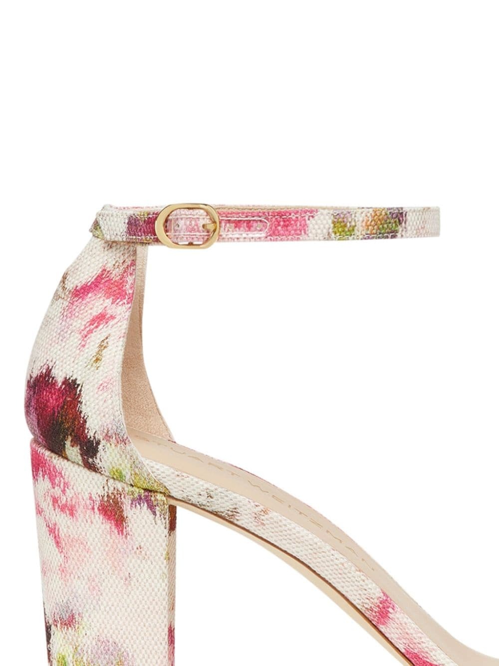 70mm Nearly floral-print jacquard sandals - 5