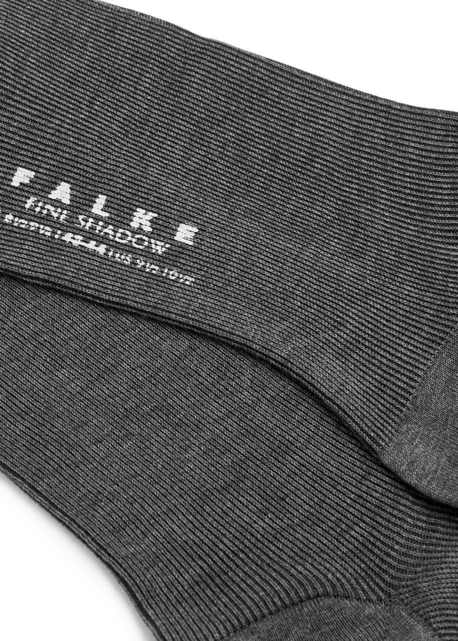Fine Shadow ribbed cotton-blend socks - 2