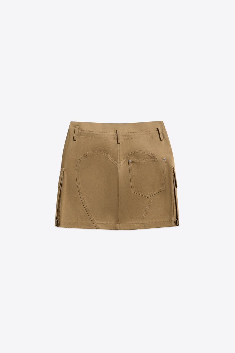 AREA CRYSTAL POCKET CARGO MINI SKIRT outlook