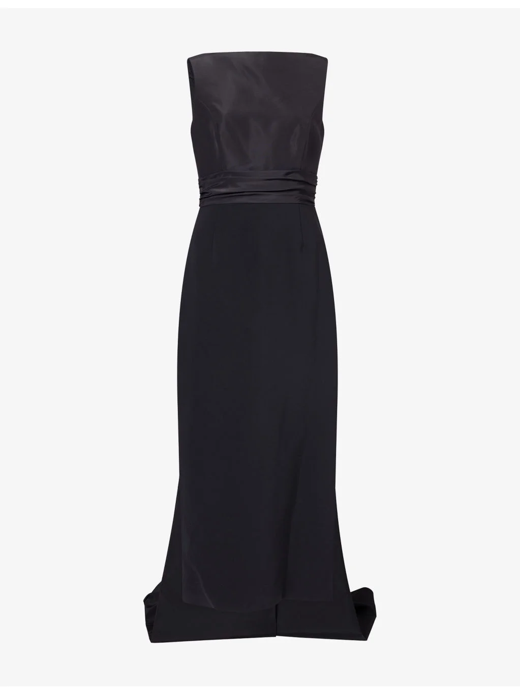 Column Bow-Embellished Crepe Maxi Dress - 1