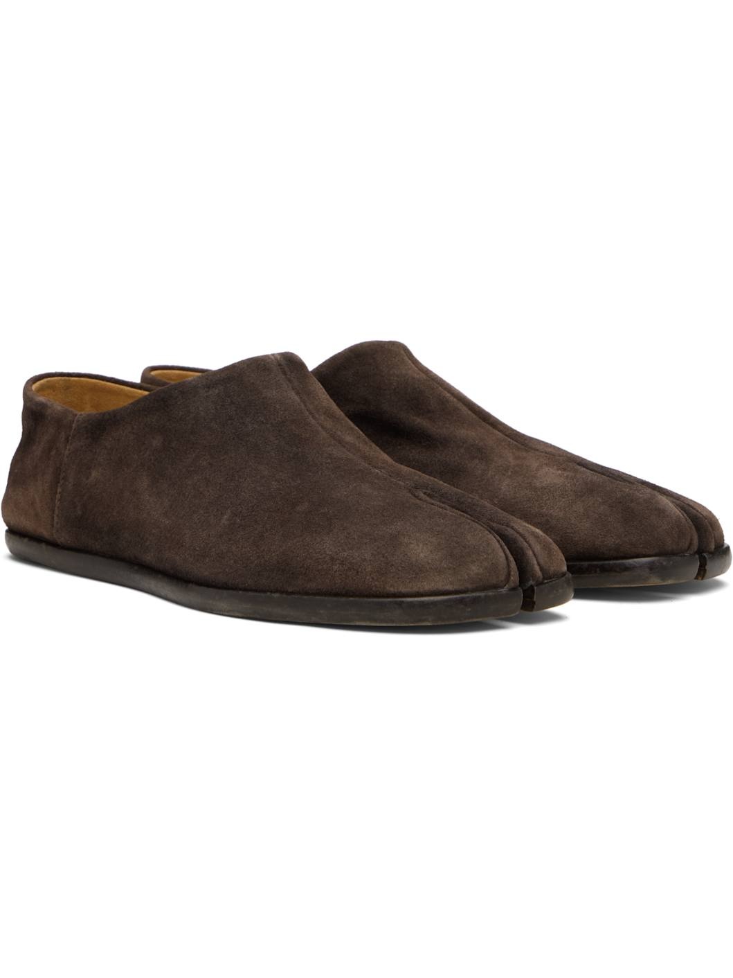 Brown Tabi Babouche Loafers - 4