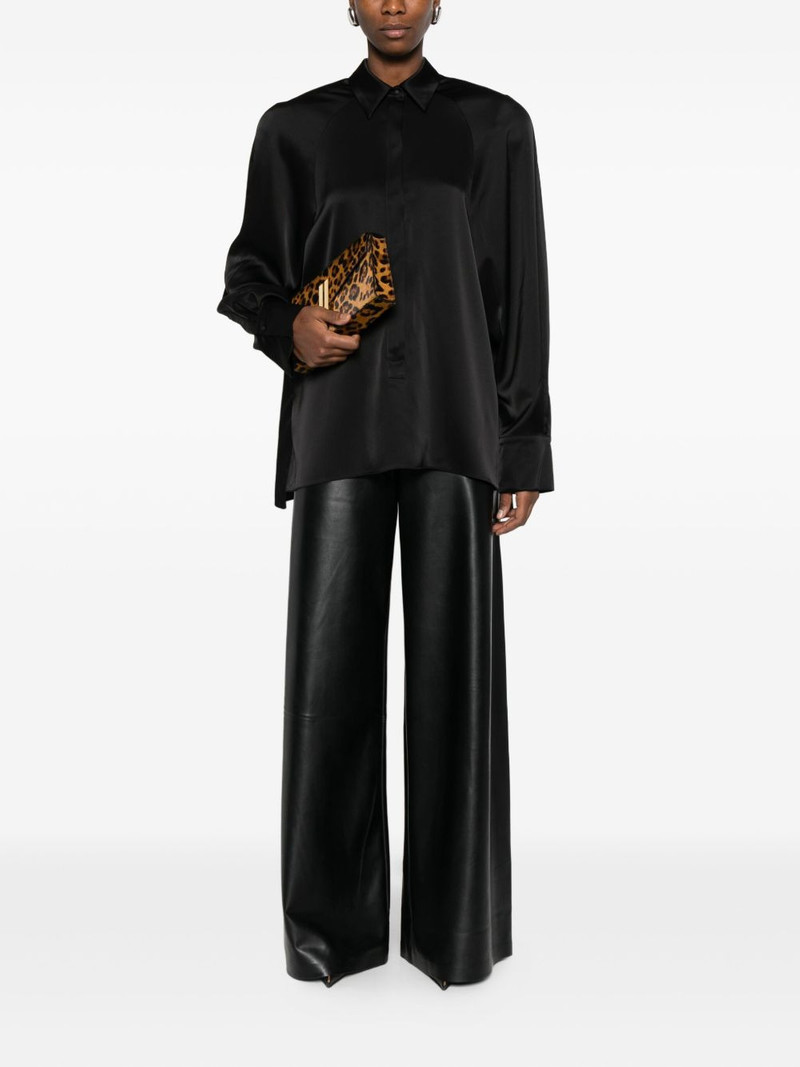 David Koma satin shirt outlook